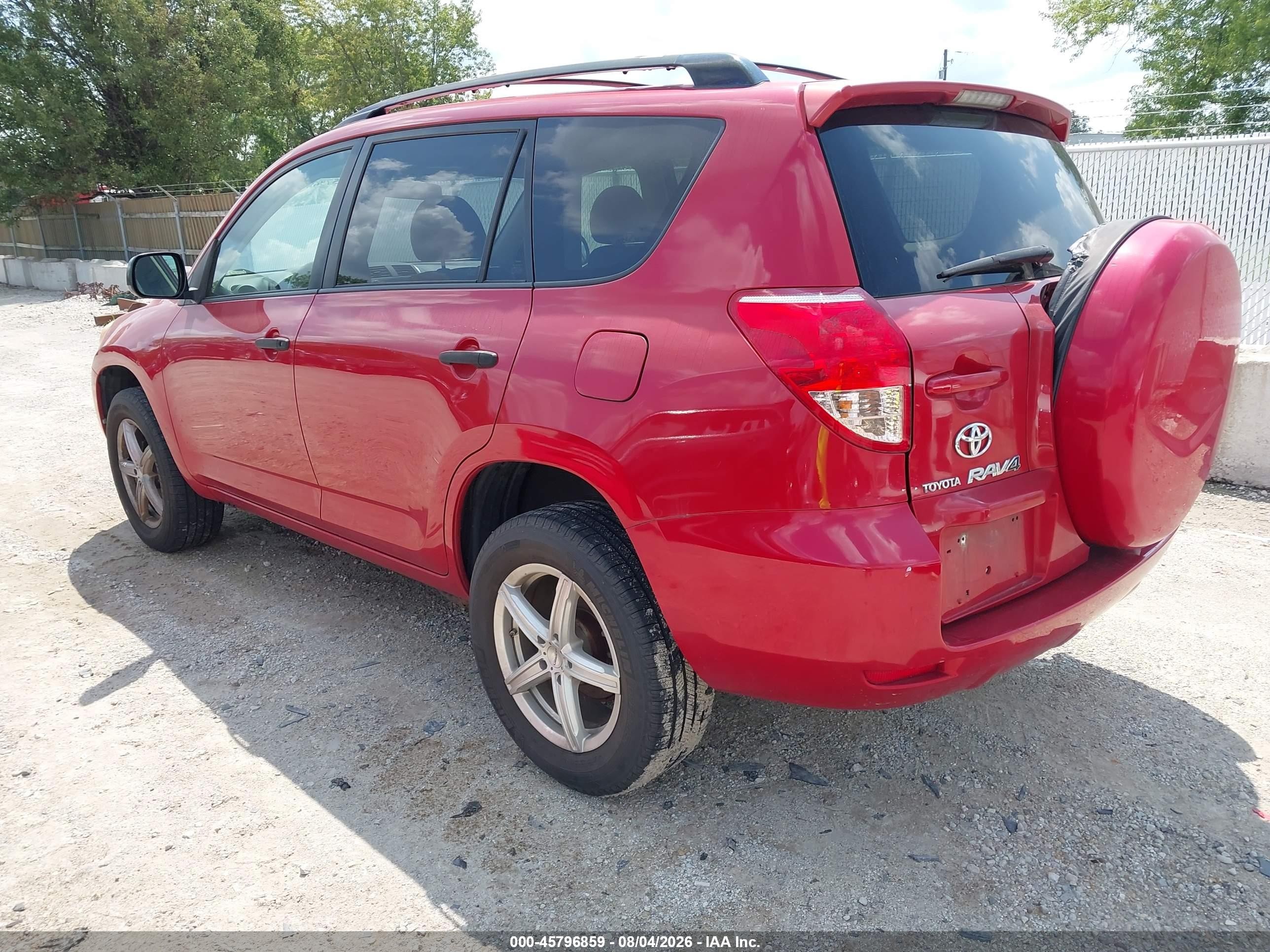 2008 Toyota Rav4   Red vin: JTMZD33VX85108824