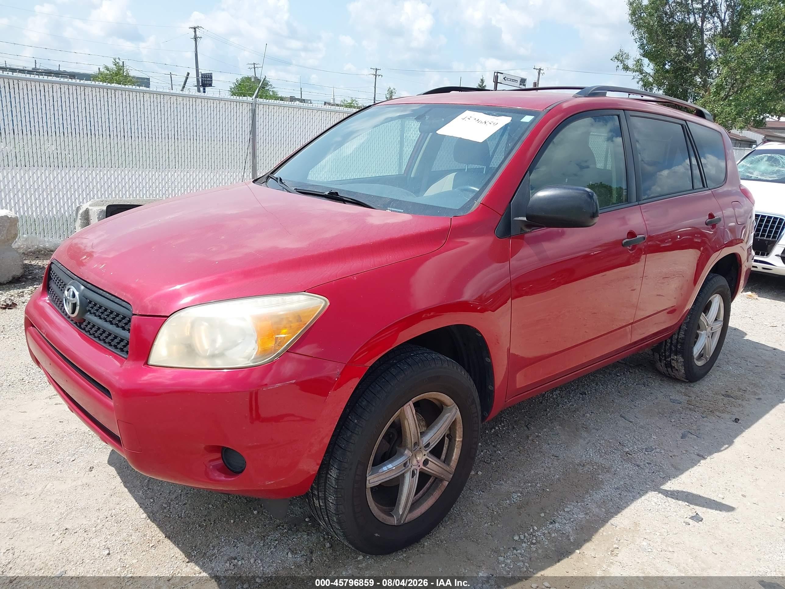 2008 Toyota Rav4   Red vin: JTMZD33VX85108824