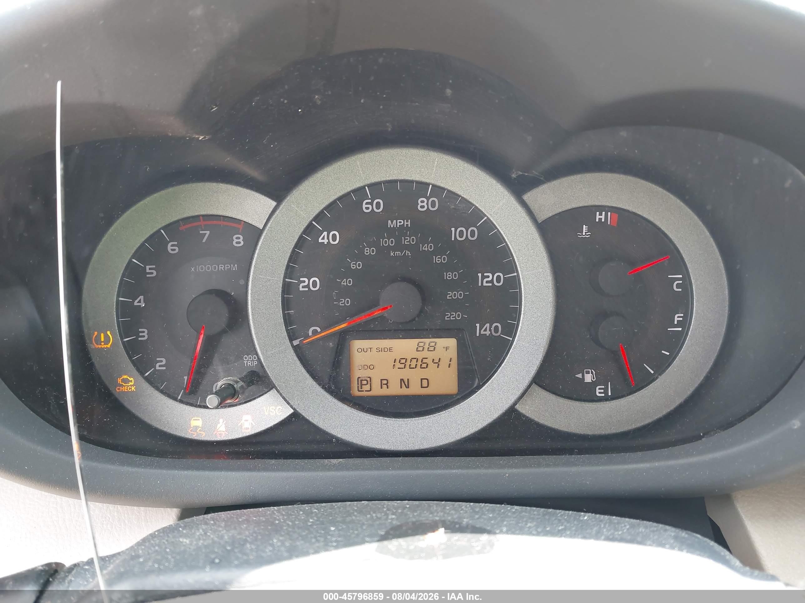 2008 Toyota Rav4   Red vin: JTMZD33VX85108824