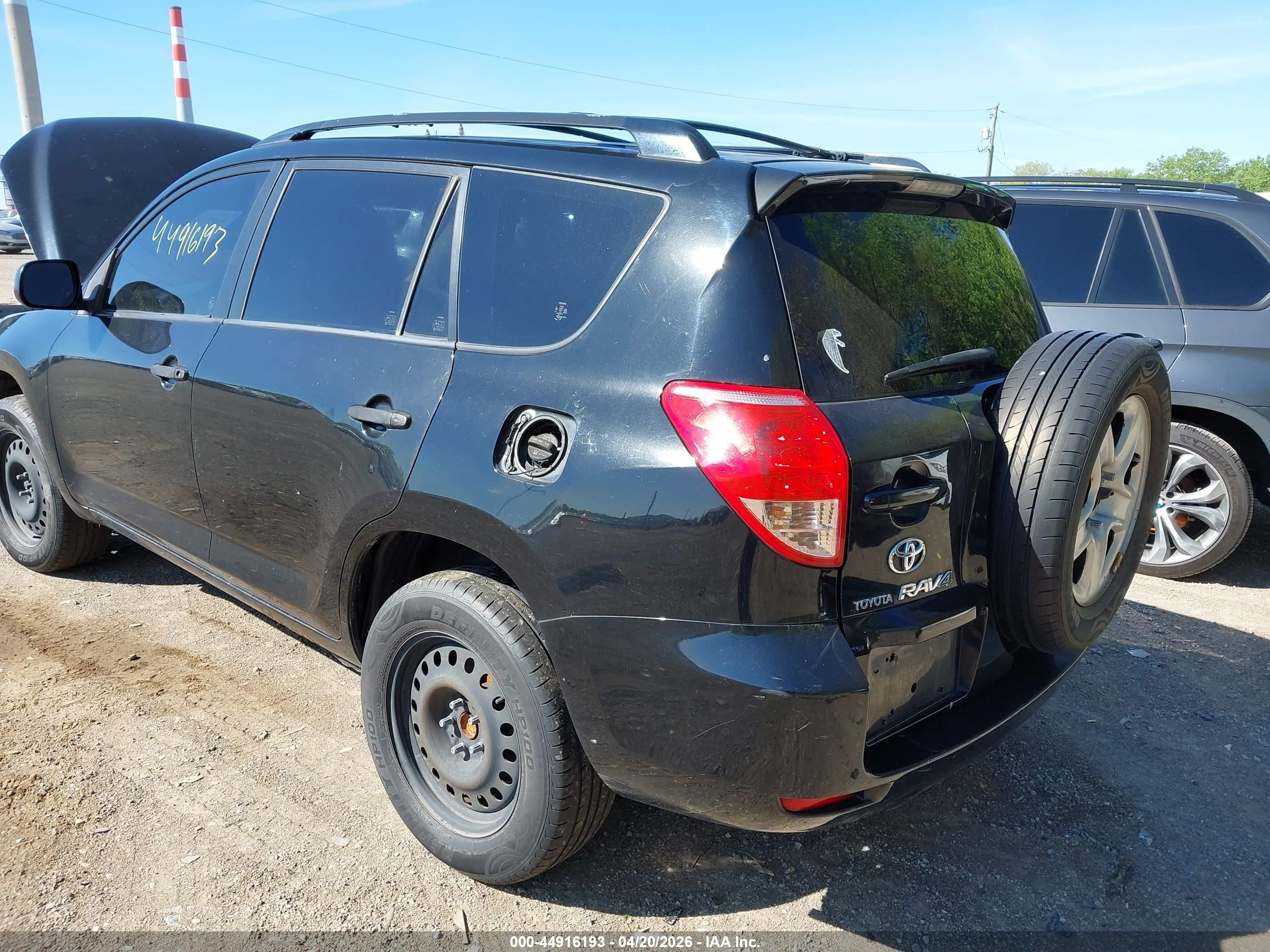 2008 Toyota Rav4   Black vin: JTMZD33VX85116325