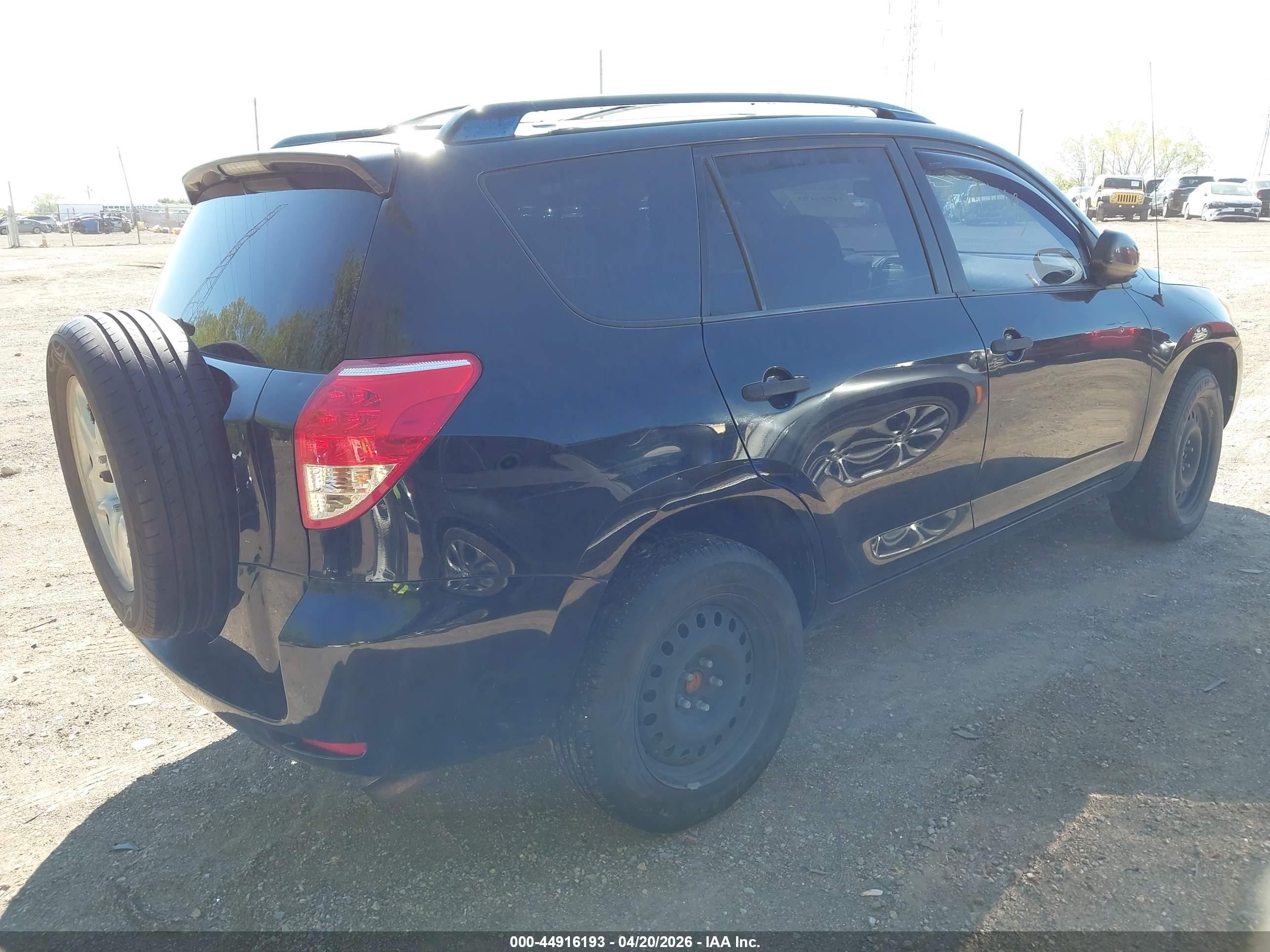 2008 Toyota Rav4   Black vin: JTMZD33VX85116325