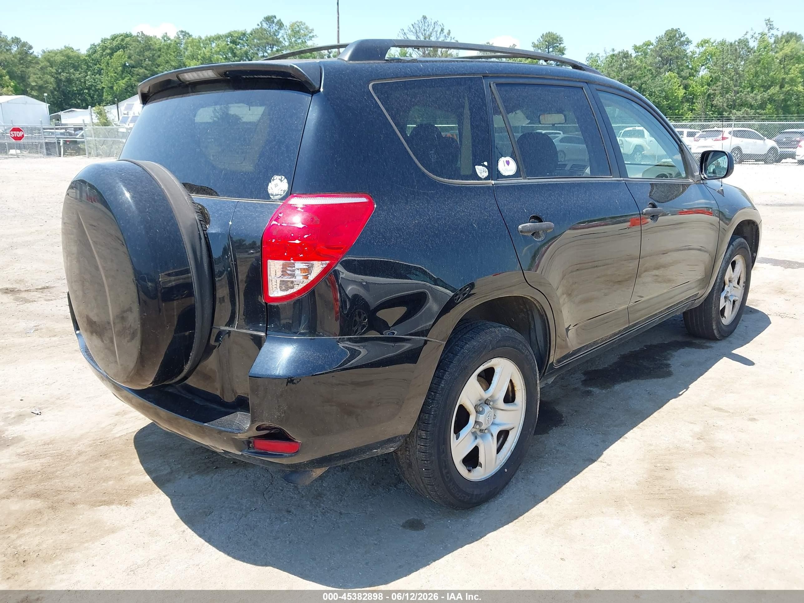 2008 Toyota Rav4   Black vin: JTMZD33VX86066987