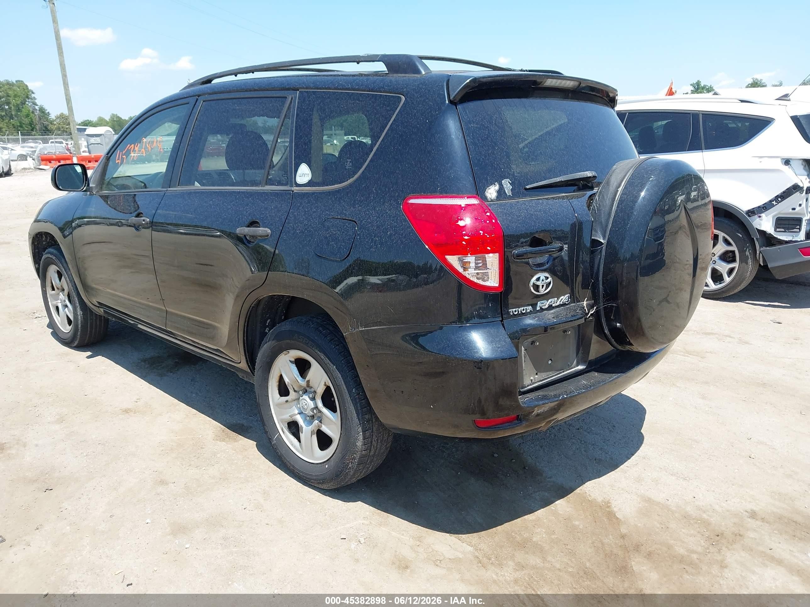 2008 Toyota Rav4   Black vin: JTMZD33VX86066987