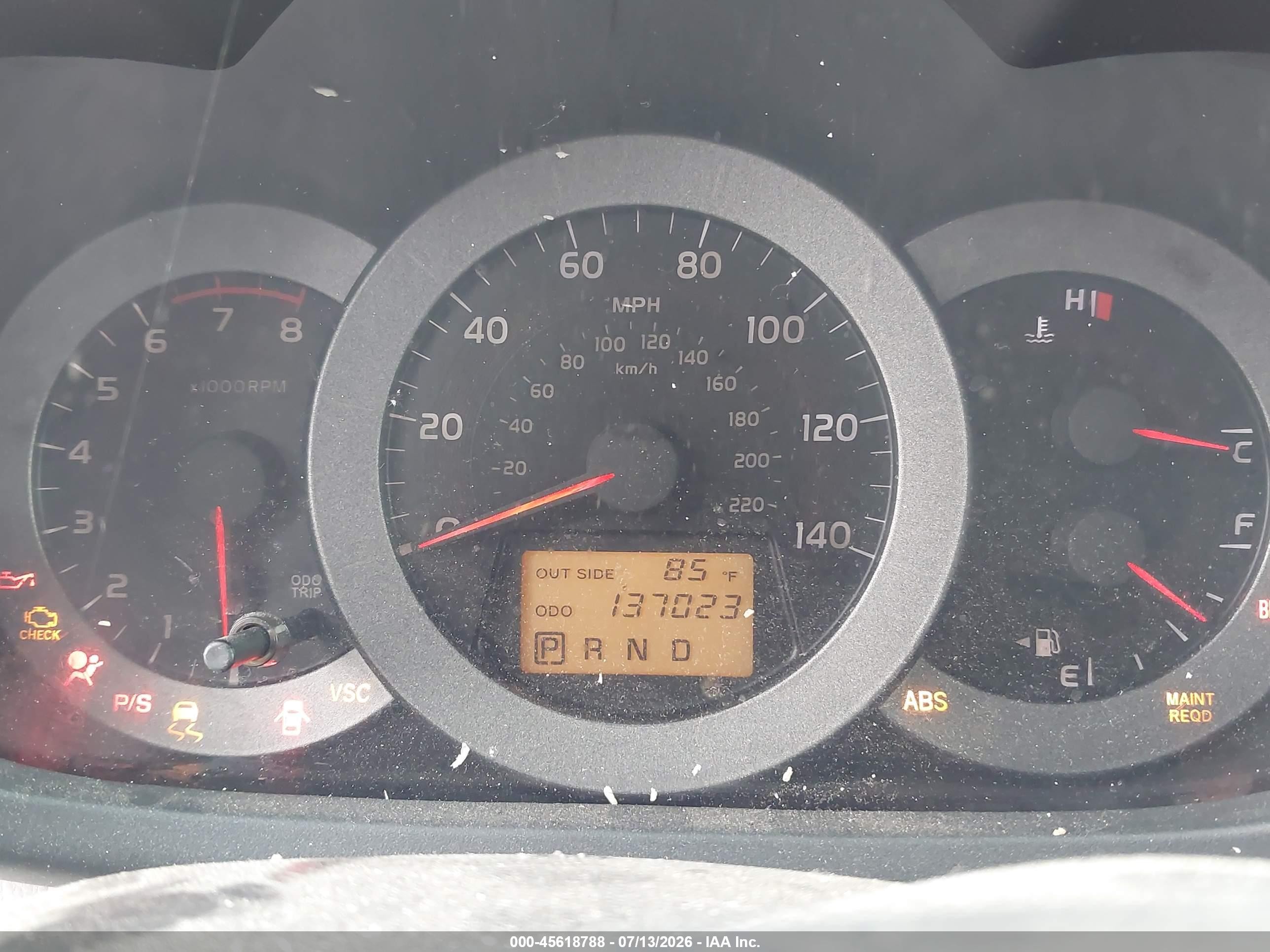 2007 Toyota Rav4   Красный vin: JTMZD35V775071873