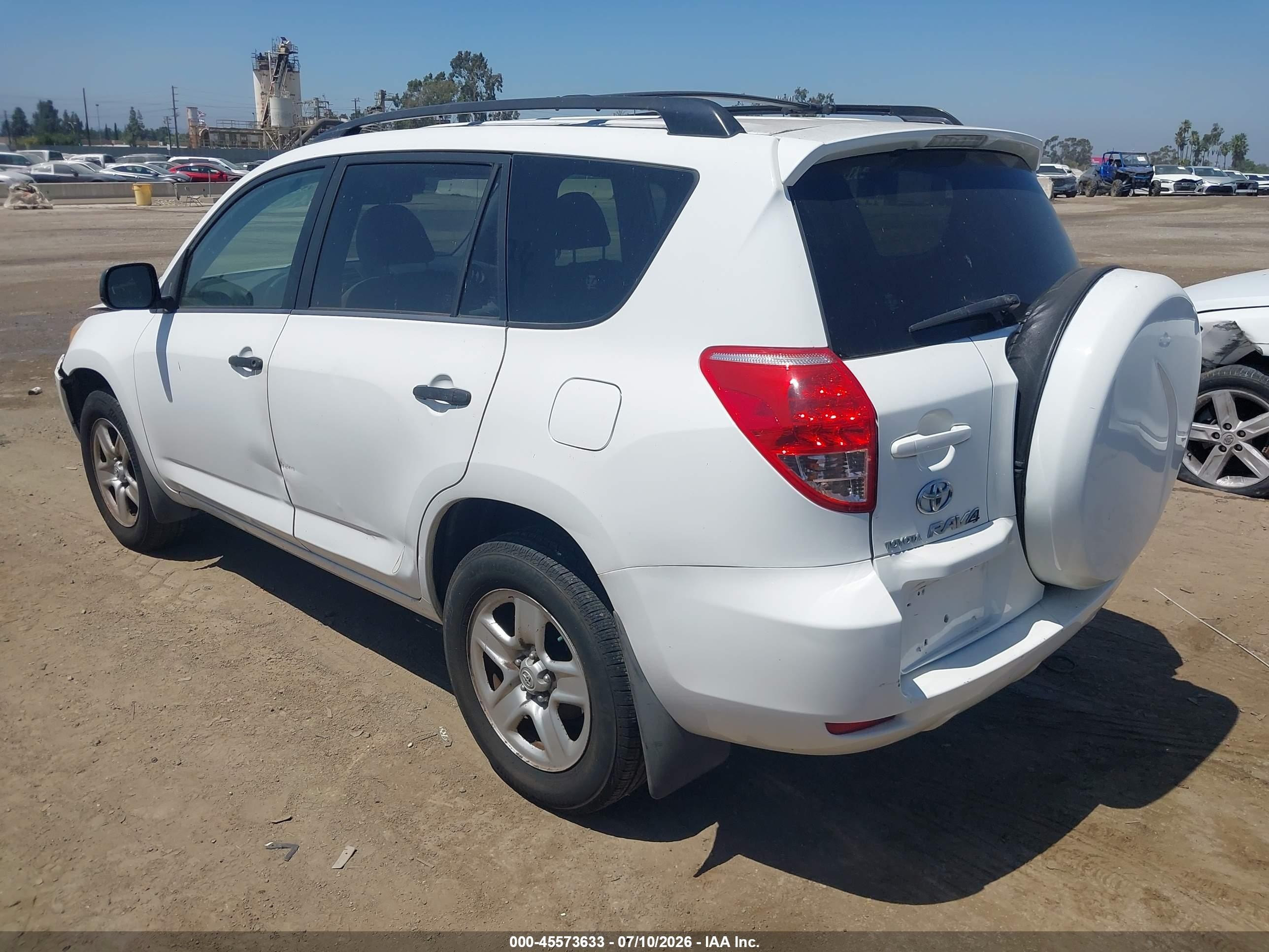 2007 Toyota Rav4 Белый vin: JTMZD35V875033956