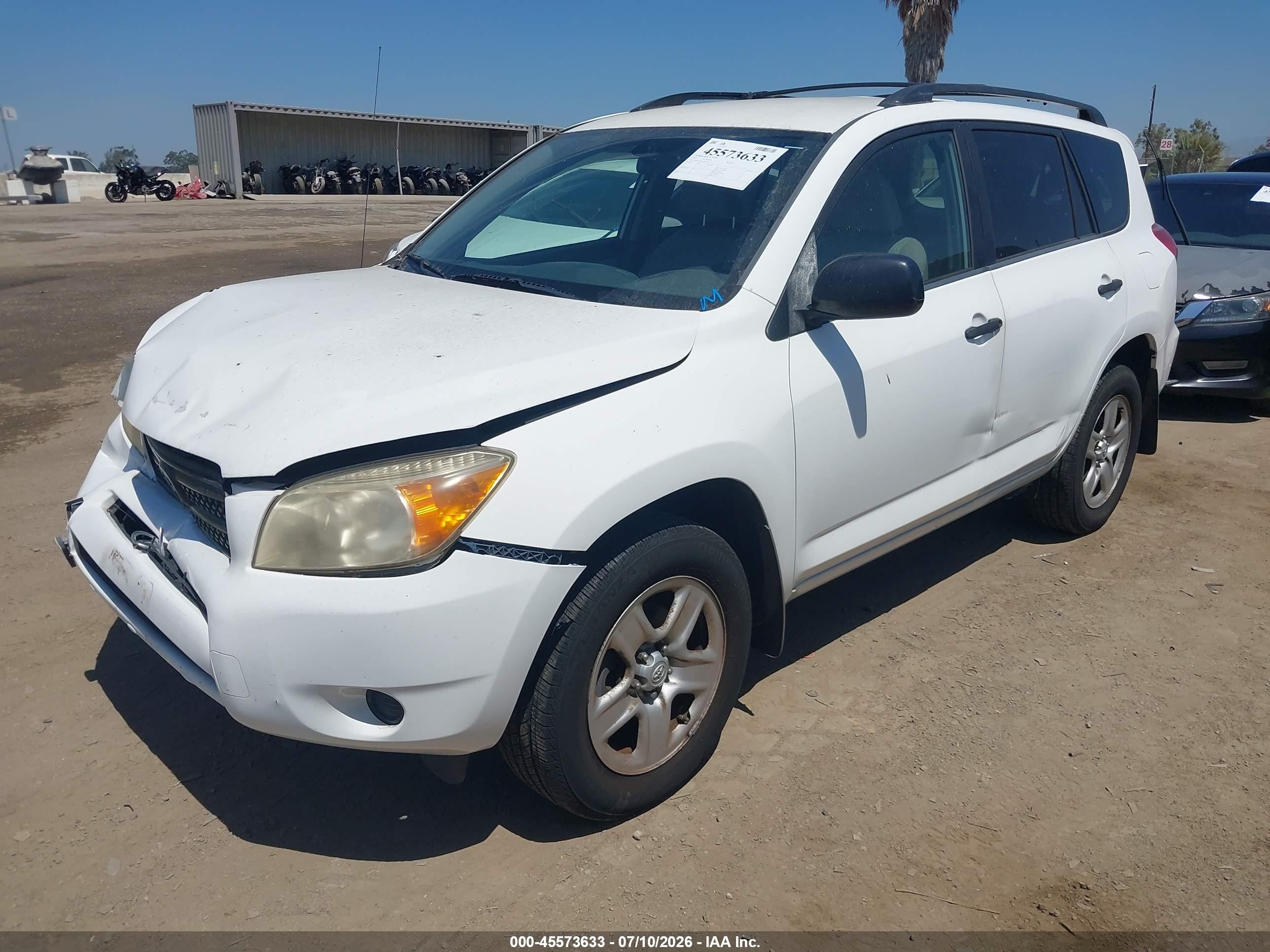 2007 Toyota Rav4 Белый vin: JTMZD35V875033956