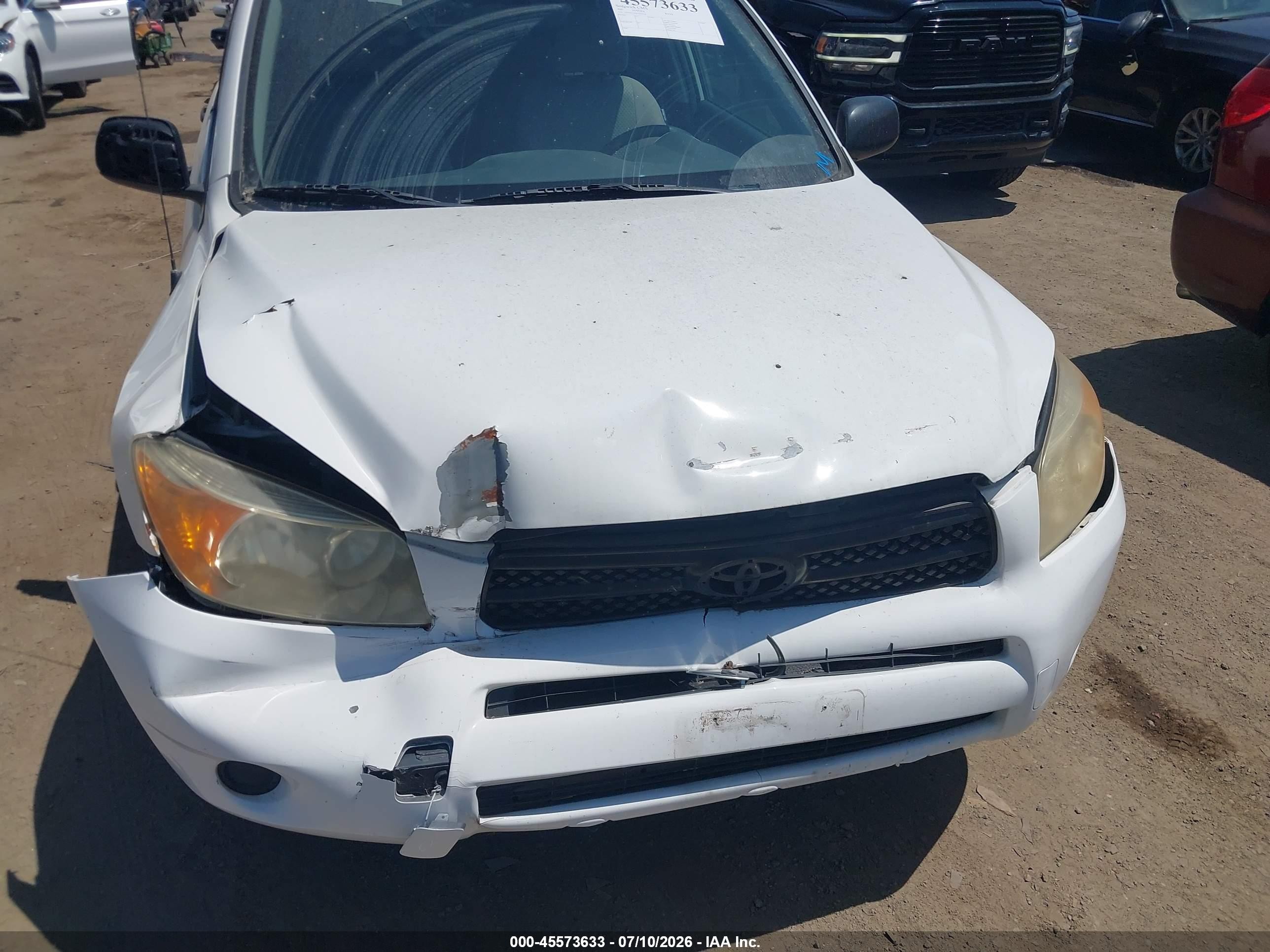 2007 Toyota Rav4 Белый vin: JTMZD35V875033956