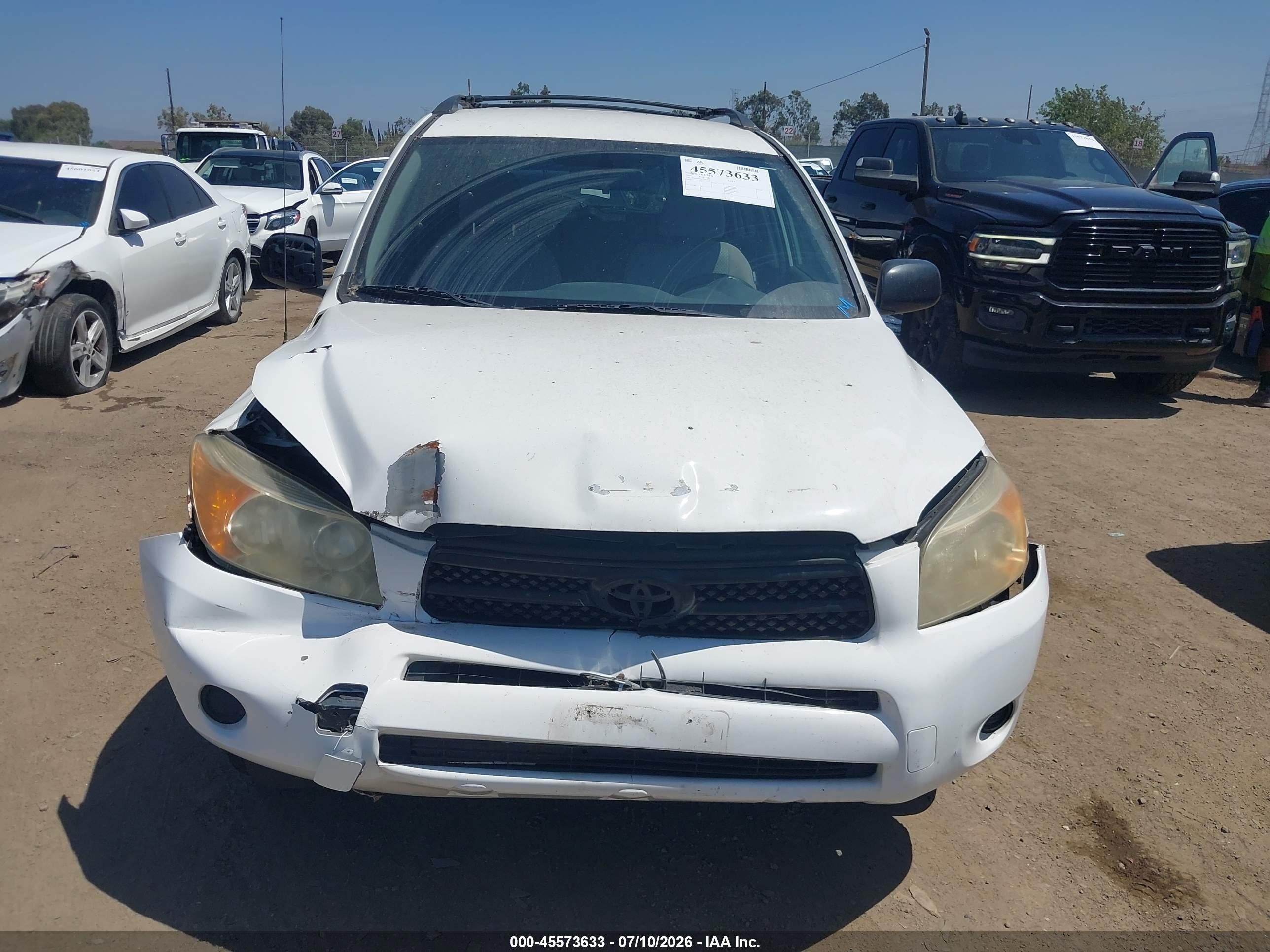 2007 Toyota Rav4 Белый vin: JTMZD35V875033956