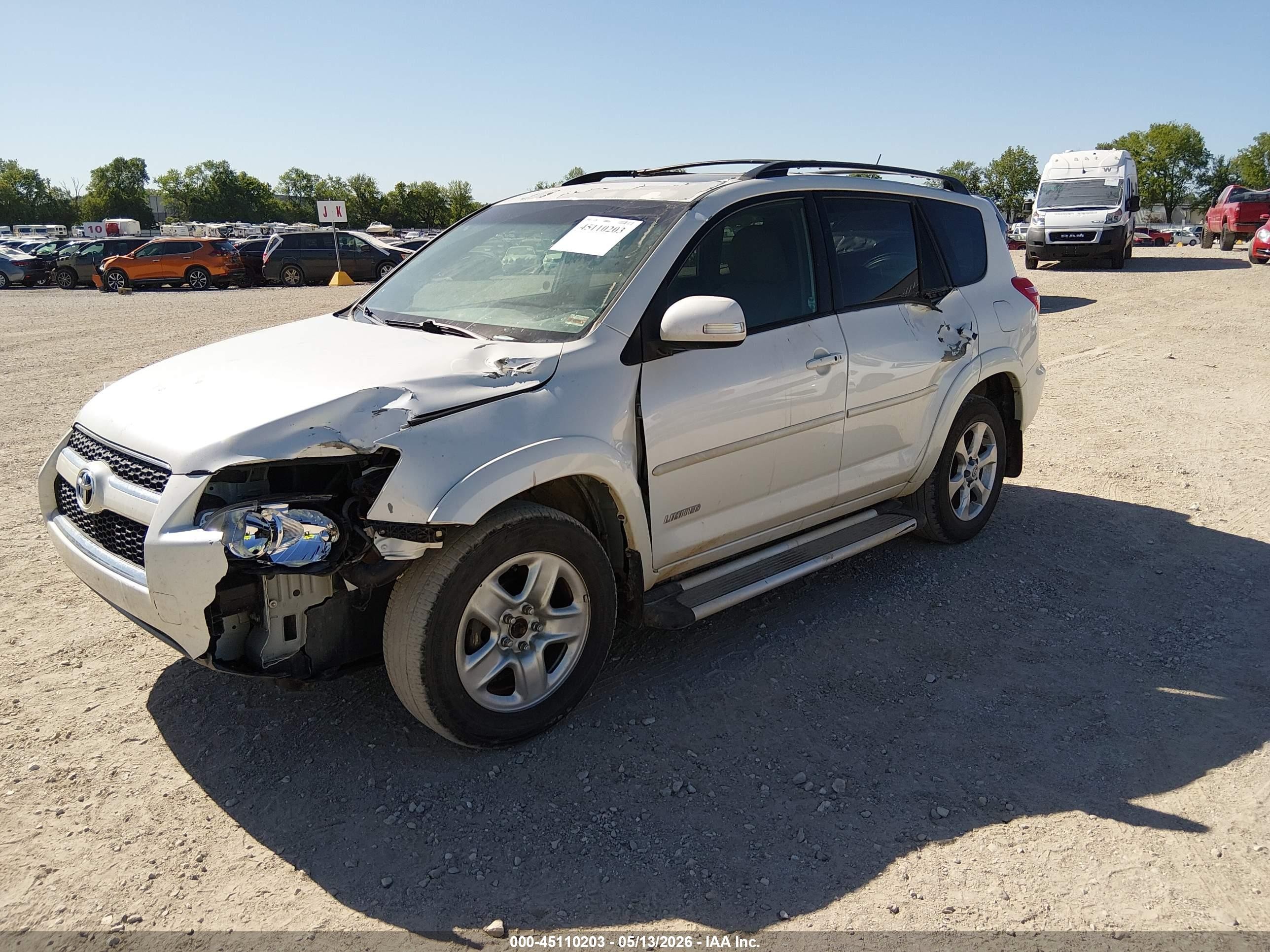 2009 Toyota Rav4 Limited White vin: JTMZF31V495011293