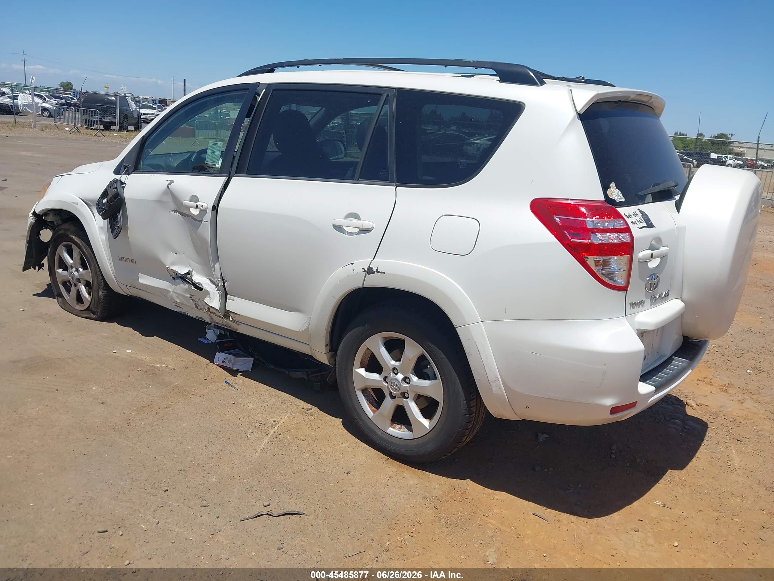 2009 Toyota Rav4 Limited White vin: JTMZF31V595001288