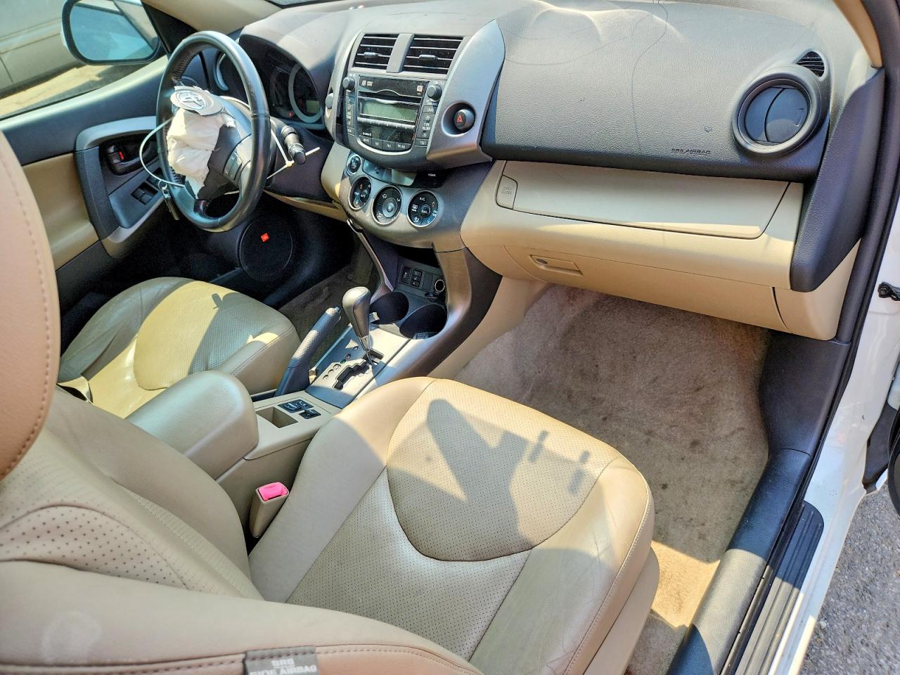 2009 Toyota Rav4 Limited White vin: JTMZF31V595006782
