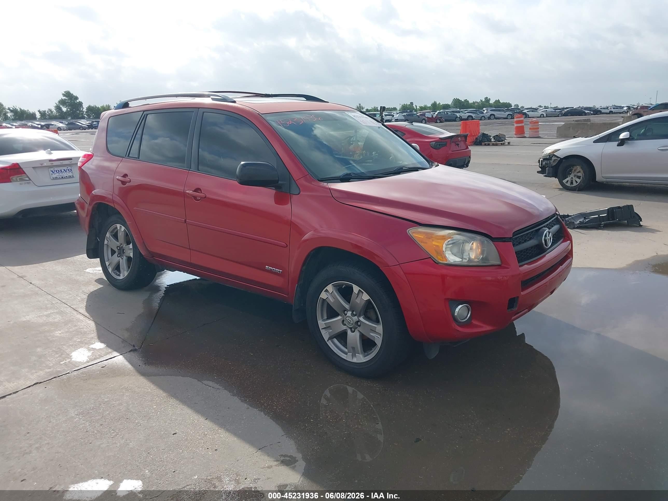 2009 Toyota Rav4 Sport Красный vin: JTMZF32V79D011180