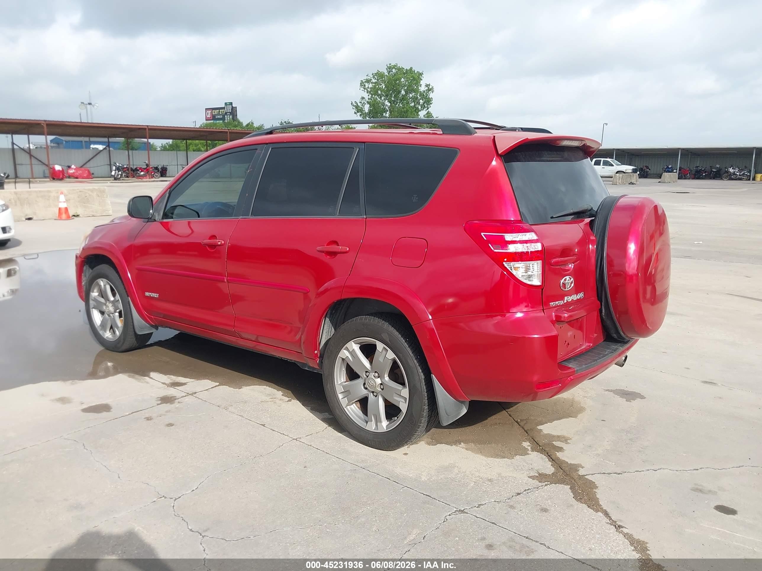 2009 Toyota Rav4 Sport Красный vin: JTMZF32V79D011180
