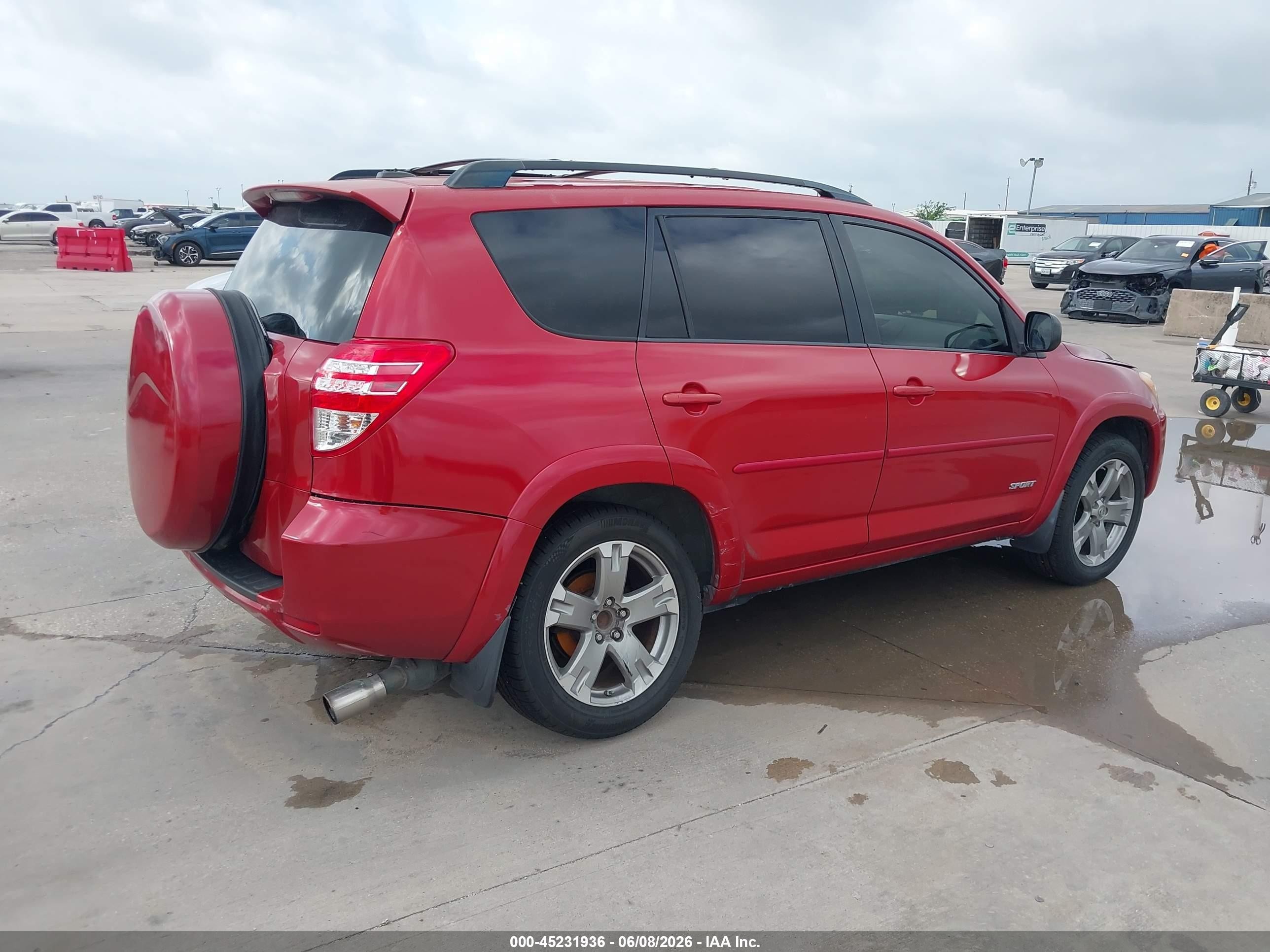 2009 Toyota Rav4 Sport Красный vin: JTMZF32V79D011180