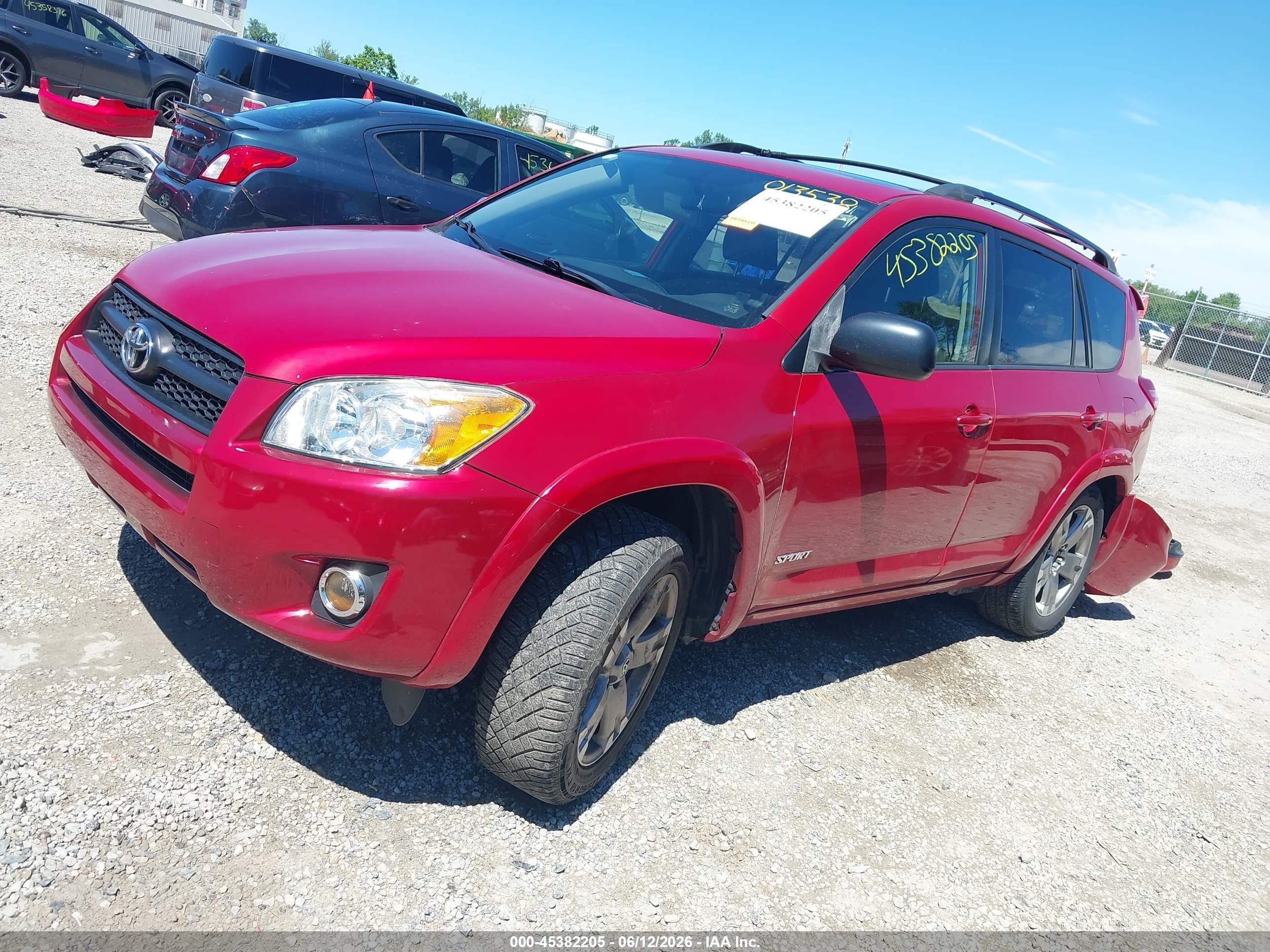 2009 Toyota Rav4 Sport Red vin: JTMZF32V995013538