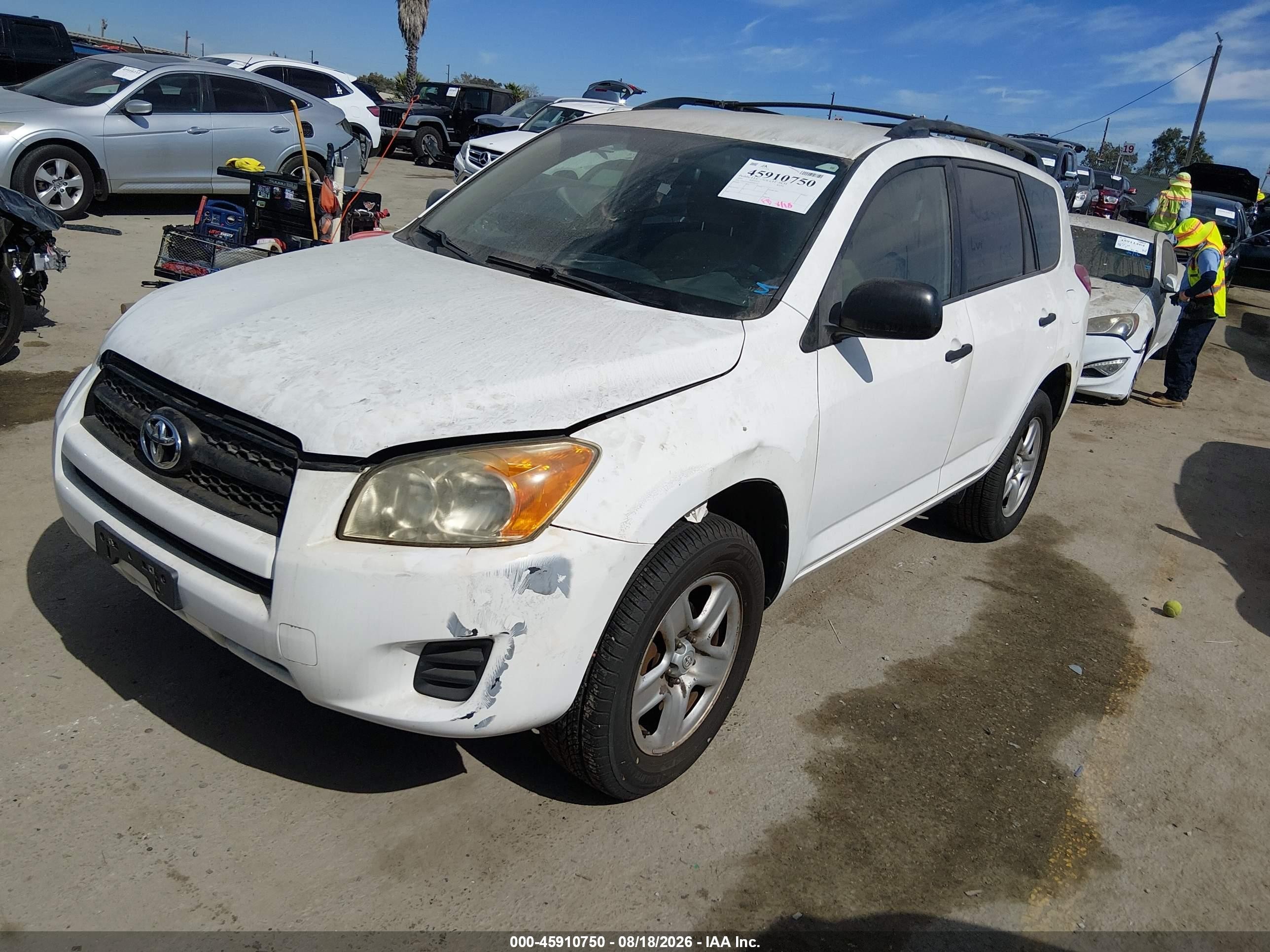 2009 Toyota Rav4   White vin: JTMZF33V09D005350