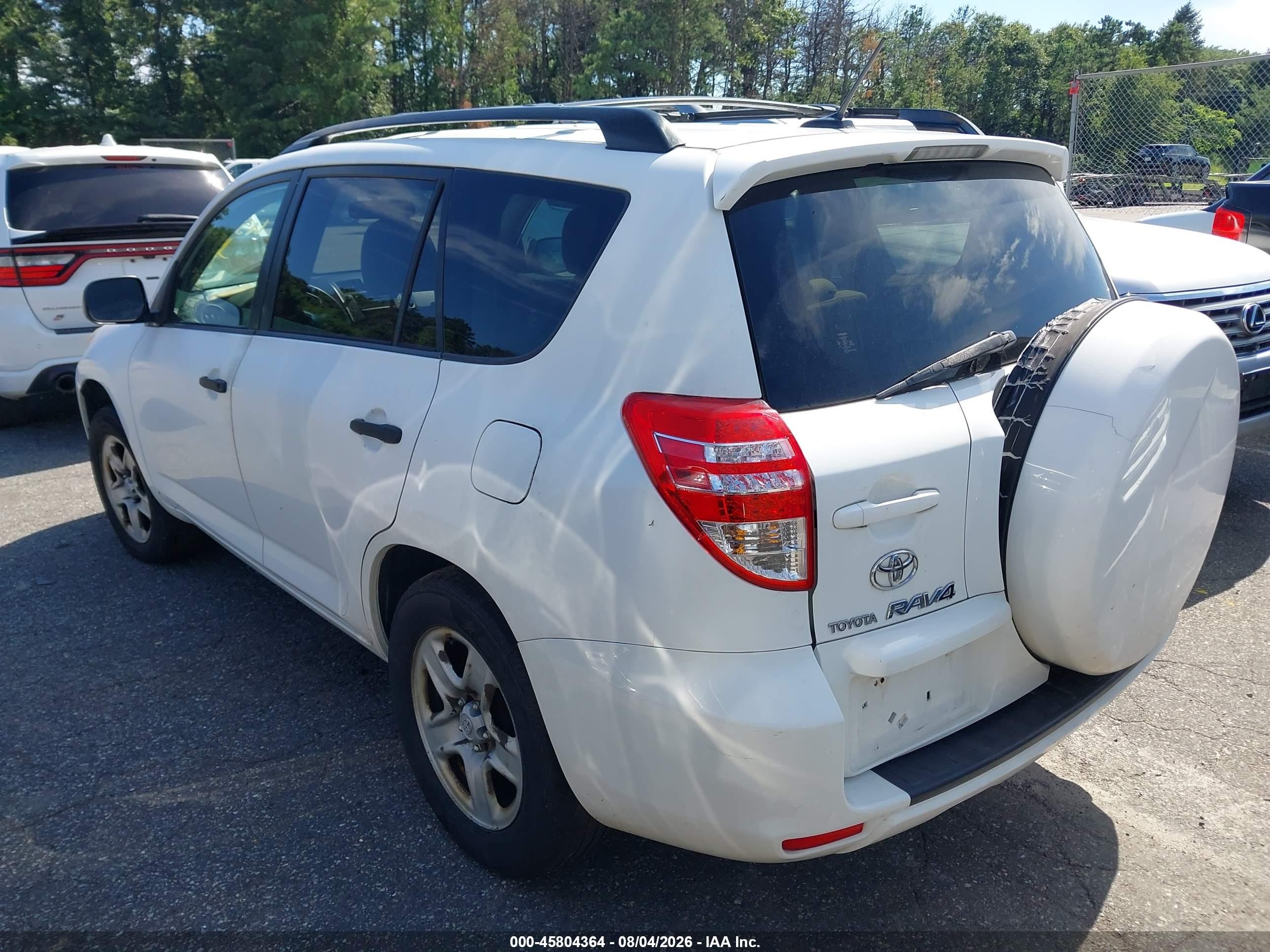 2009 Toyota Rav4   White vin: JTMZF33V09D013173