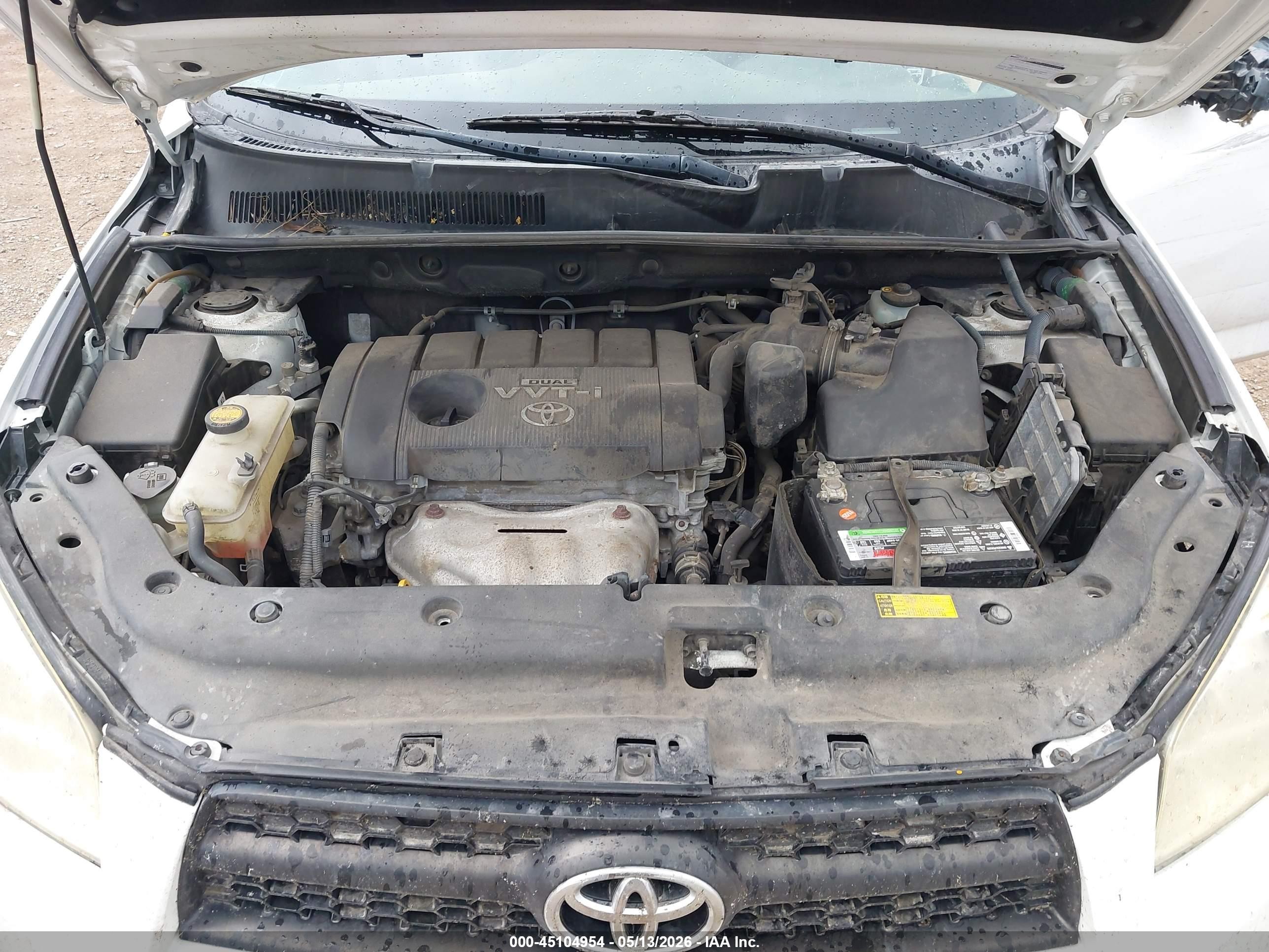 2009 Toyota Rav4   White vin: JTMZF33V49D015511