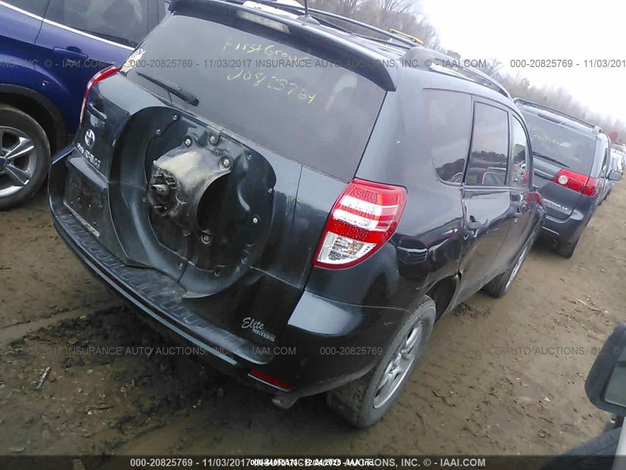 2009 Toyota Rav4   Черный vin: JTMZF33V695014063