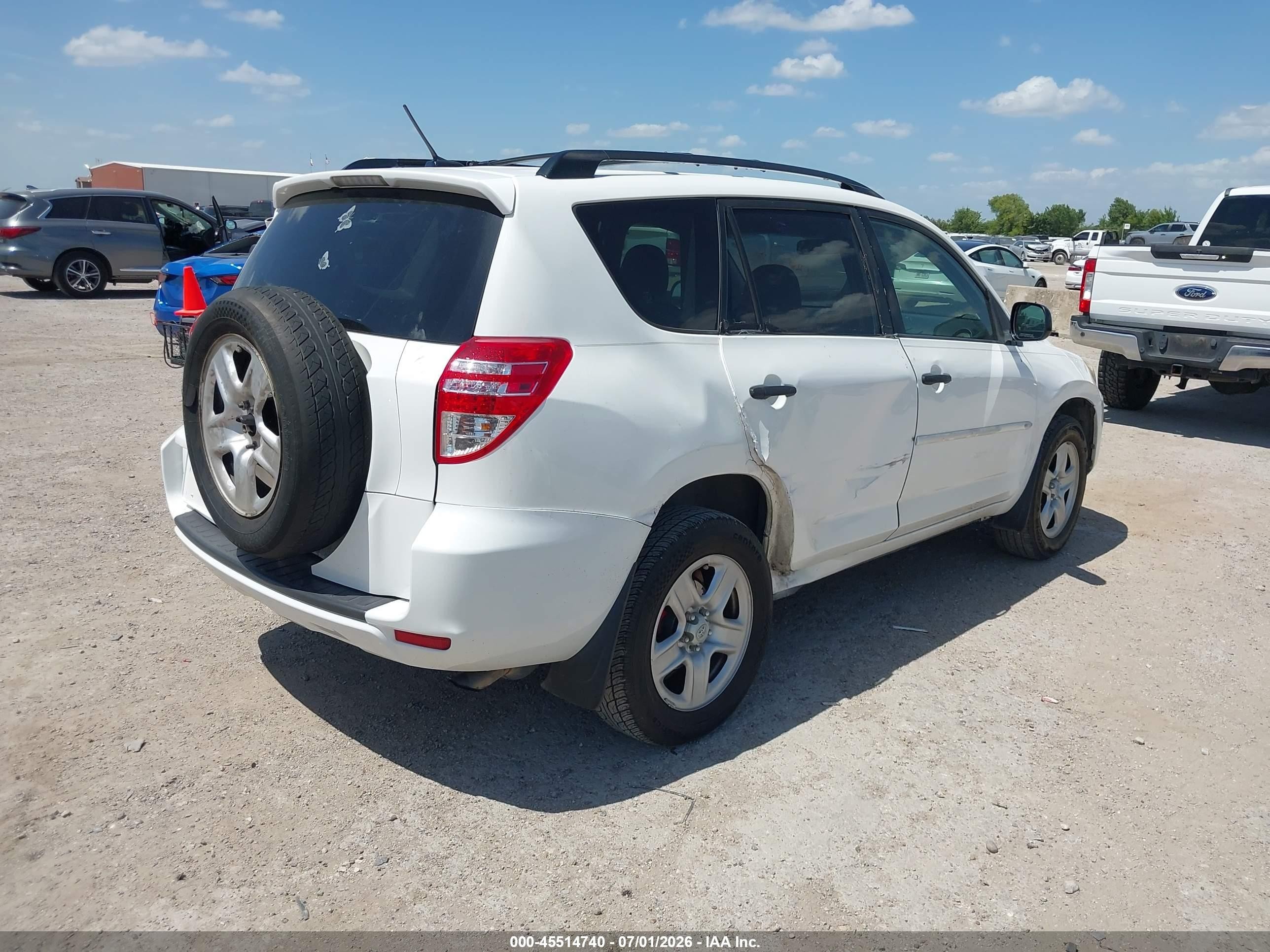 2009 Toyota Rav4   White vin: JTMZF33V69D006454