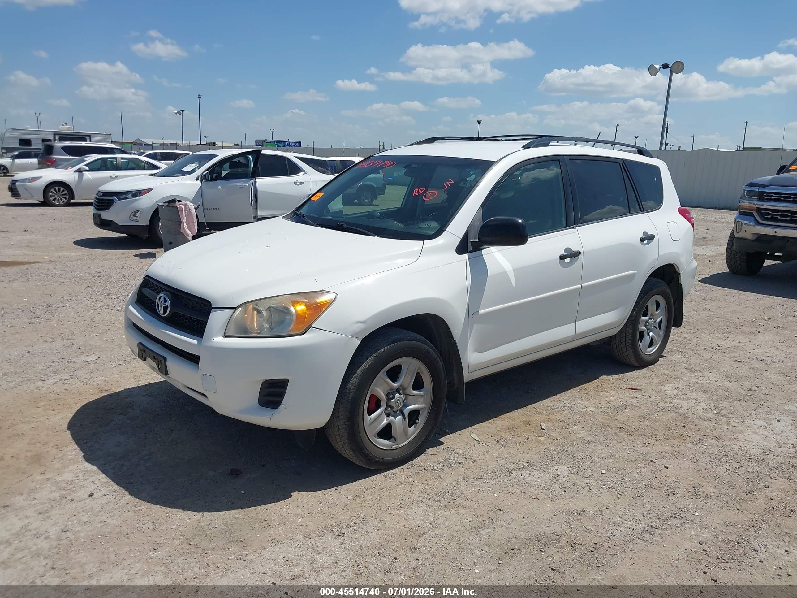 2009 Toyota Rav4   White vin: JTMZF33V69D006454