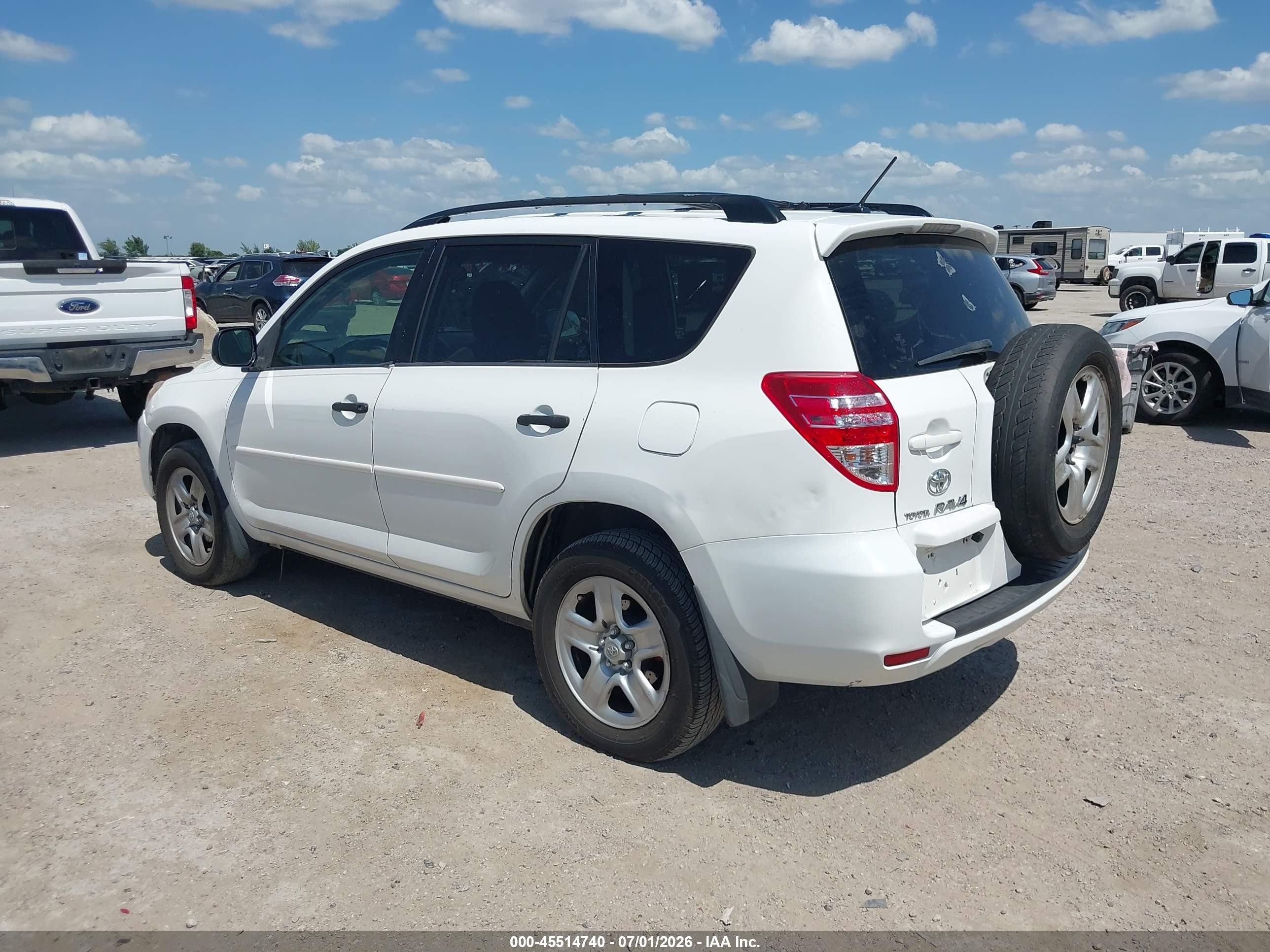 2009 Toyota Rav4   White vin: JTMZF33V69D006454