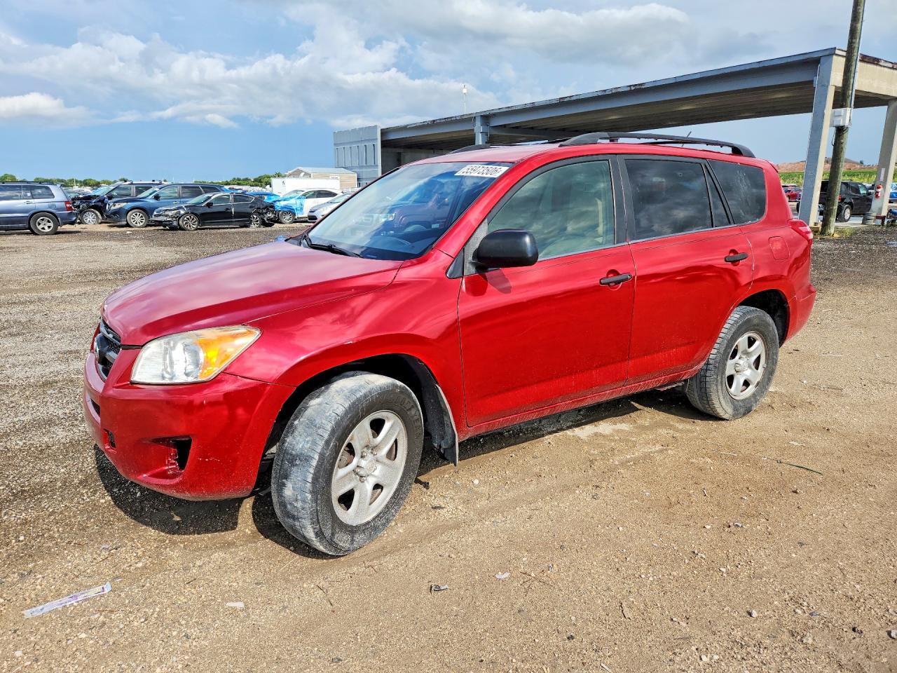 2009 Toyota Rav4 Base Red vin: JTMZF33V795001452