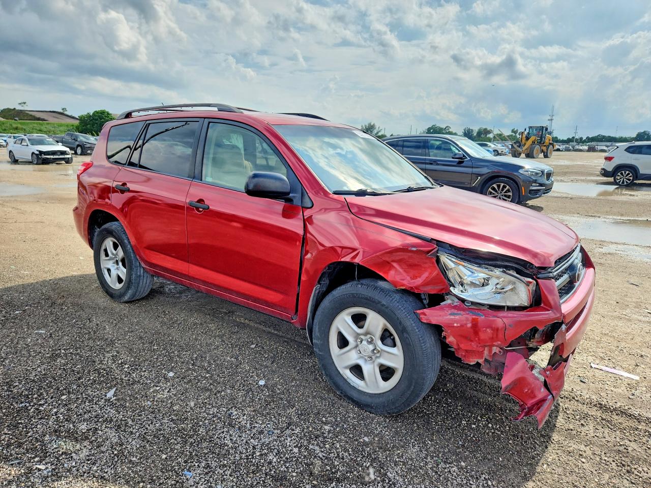 2009 Toyota Rav4 Base Red vin: JTMZF33V795001452