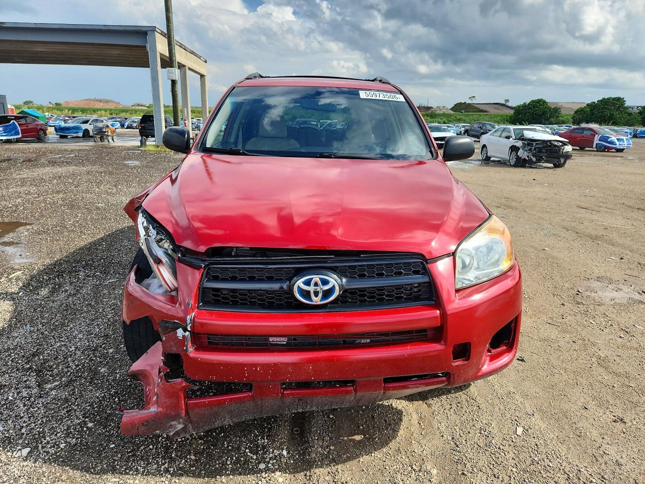 2009 Toyota Rav4 Base Red vin: JTMZF33V795001452