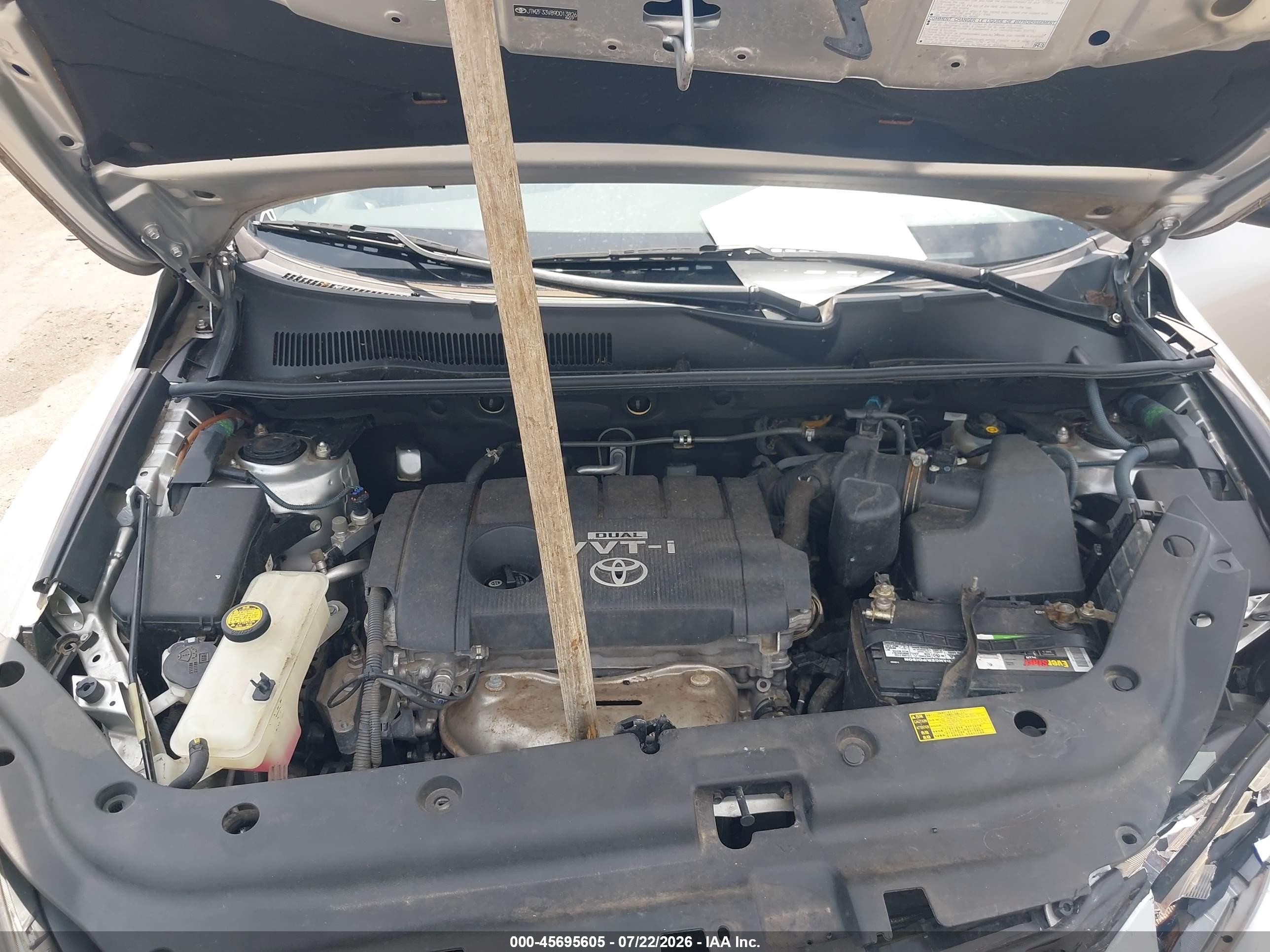 2009 Toyota Rav4 Серебряный vin: JTMZF33V89D013826