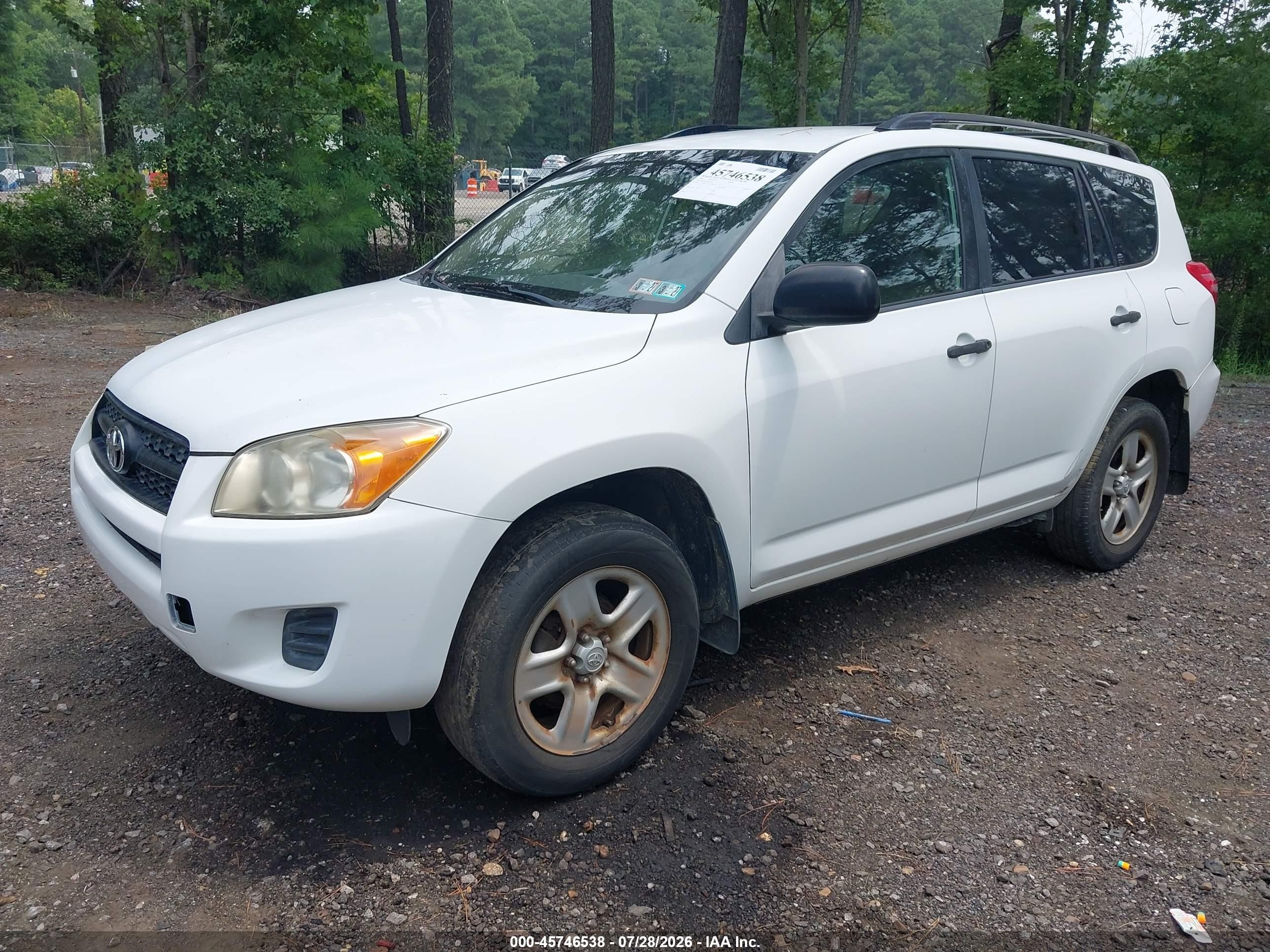 2009 Toyota Rav4   White vin: JTMZF33V99D014435