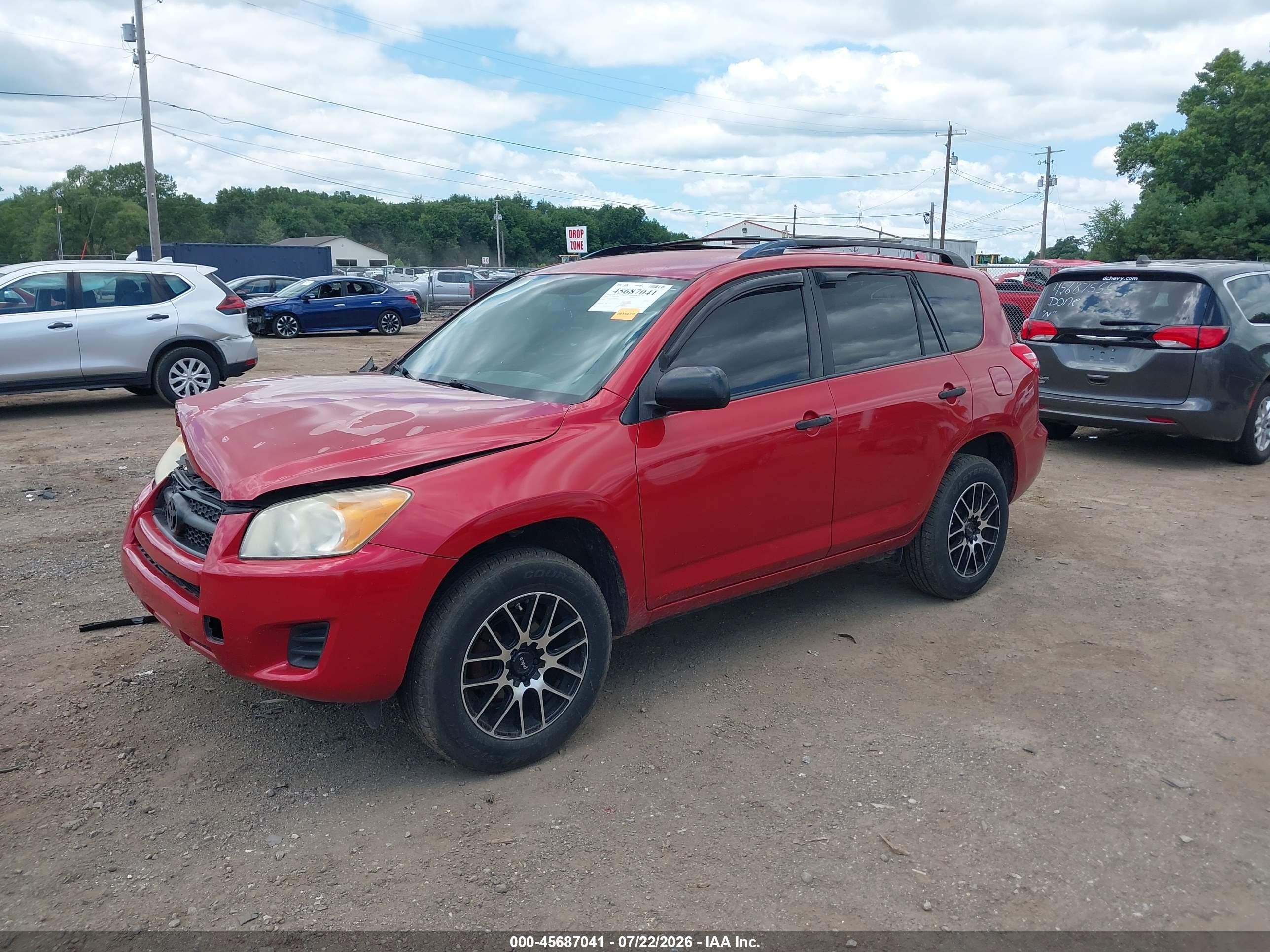 2010 Toyota Rav4 Red vin: JTMZF4DV0AD016020