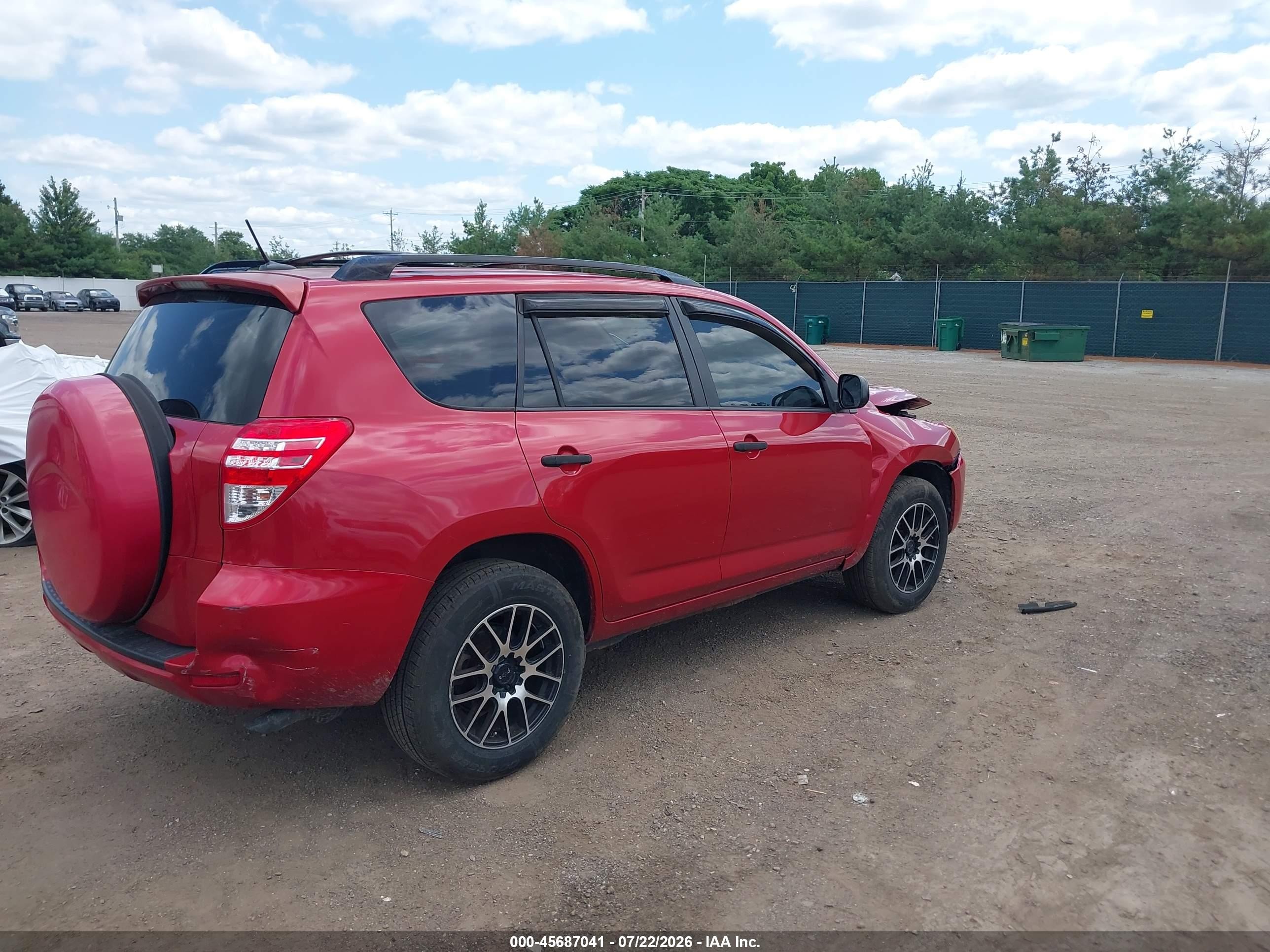 2010 Toyota Rav4 Red vin: JTMZF4DV0AD016020