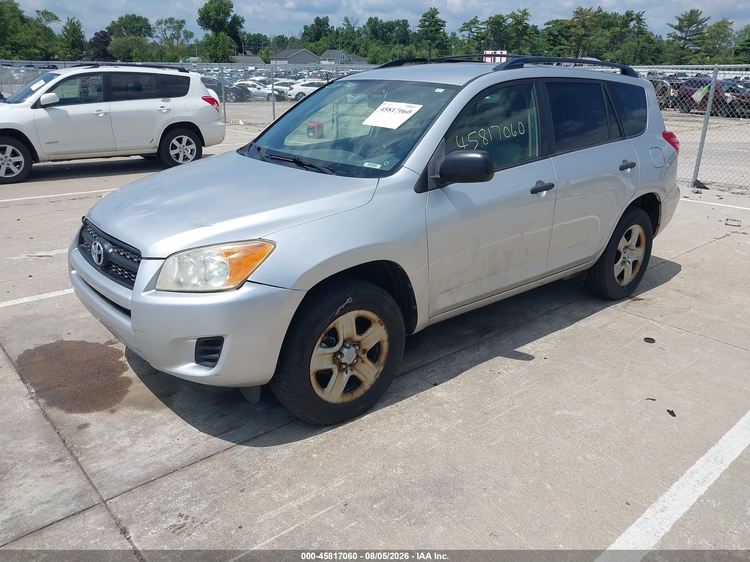 2012 Toyota Rav4   Silver vin: JTMZF4DV2CD031914