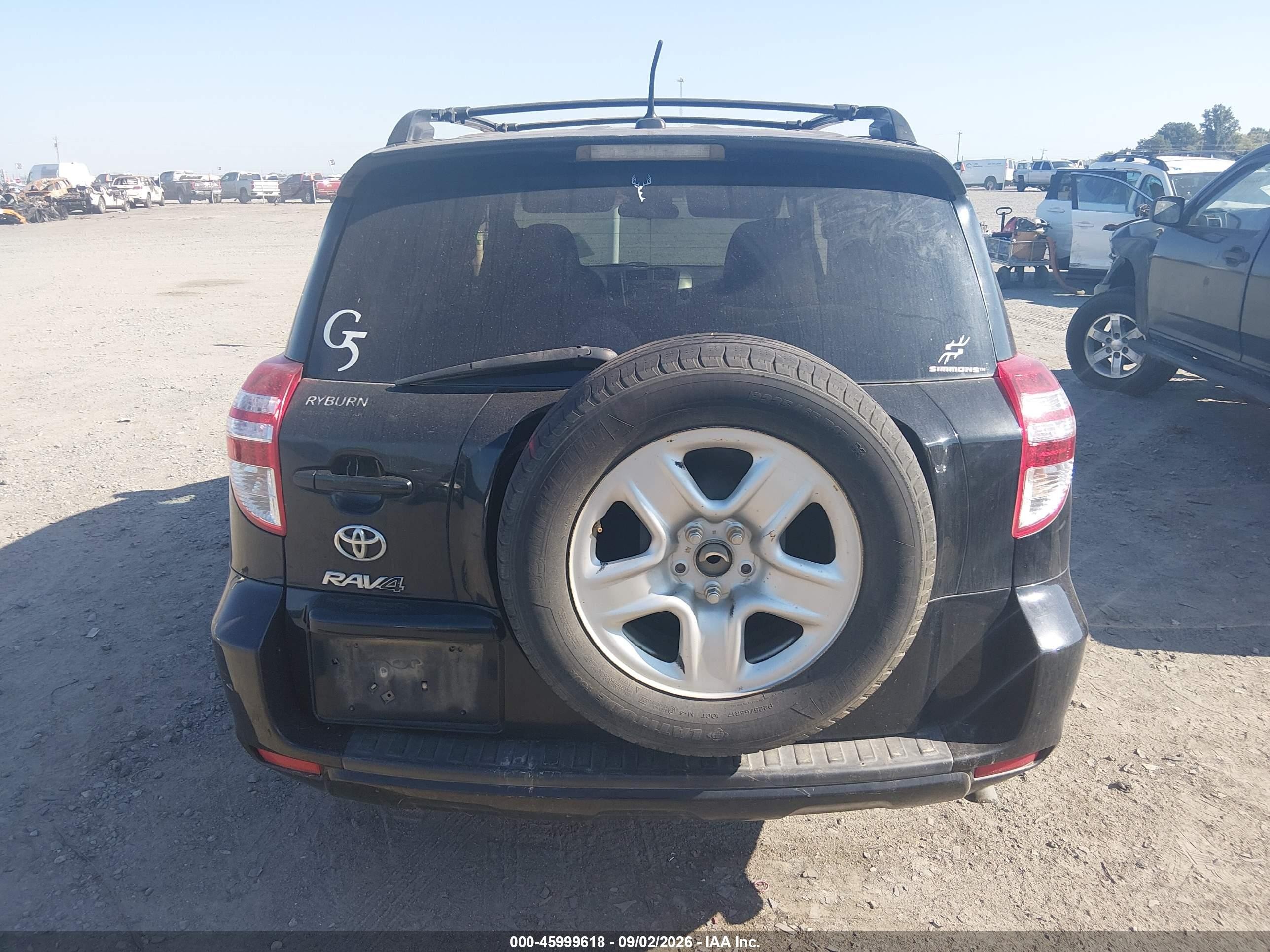 2012 Toyota Rav4   Black vin: JTMZF4DV3CD032425