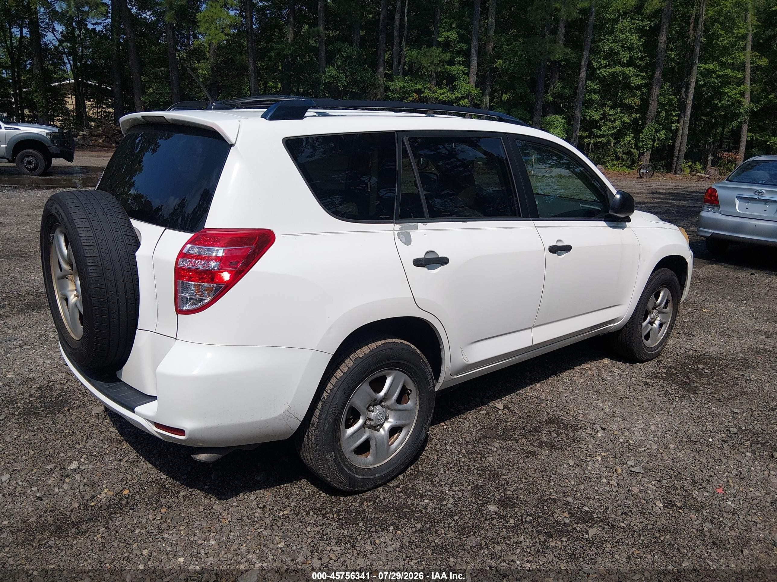 2010 Toyota Rav4   White vin: JTMZF4DV4A5019948