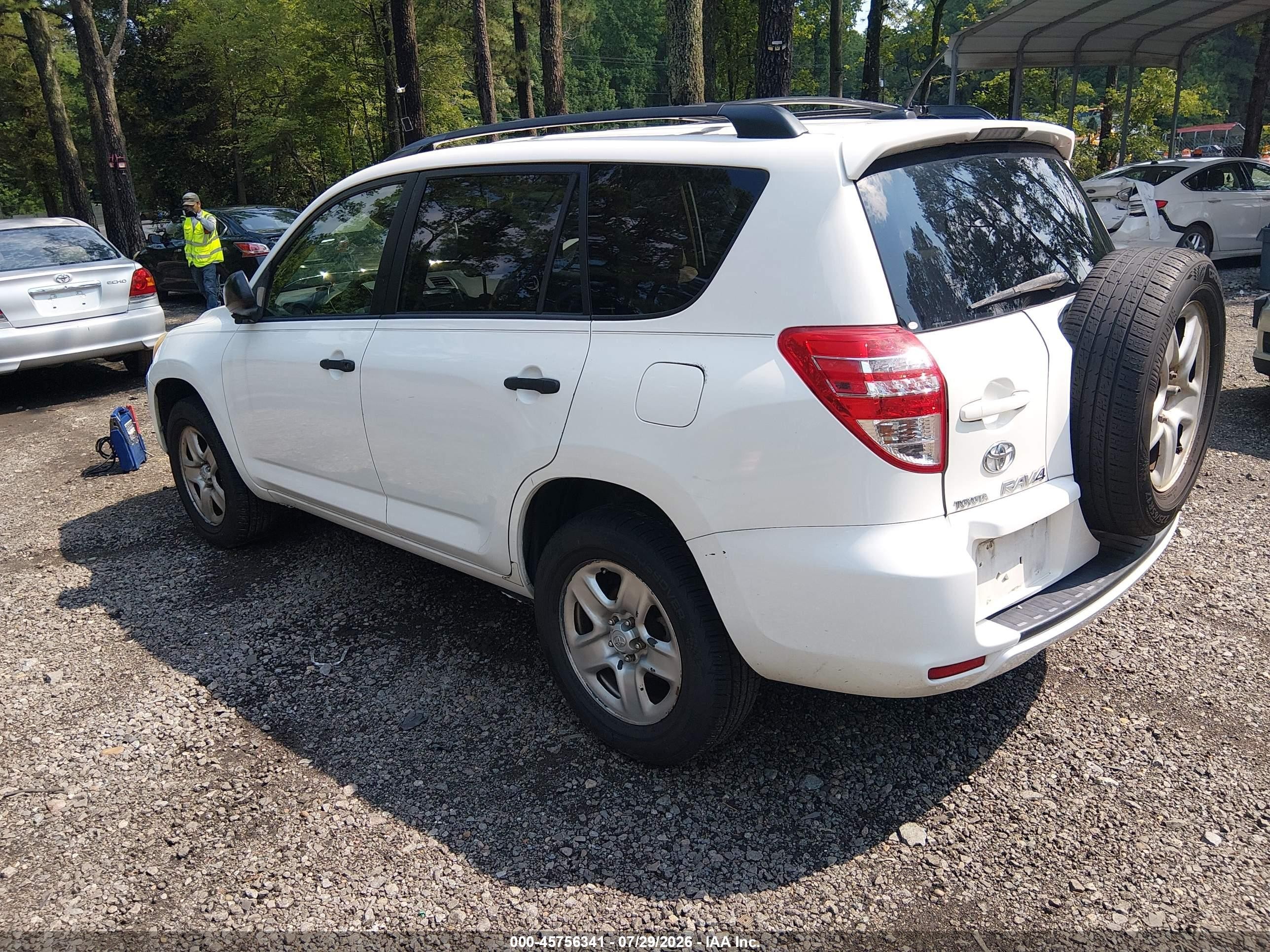 2010 Toyota Rav4   White vin: JTMZF4DV4A5019948