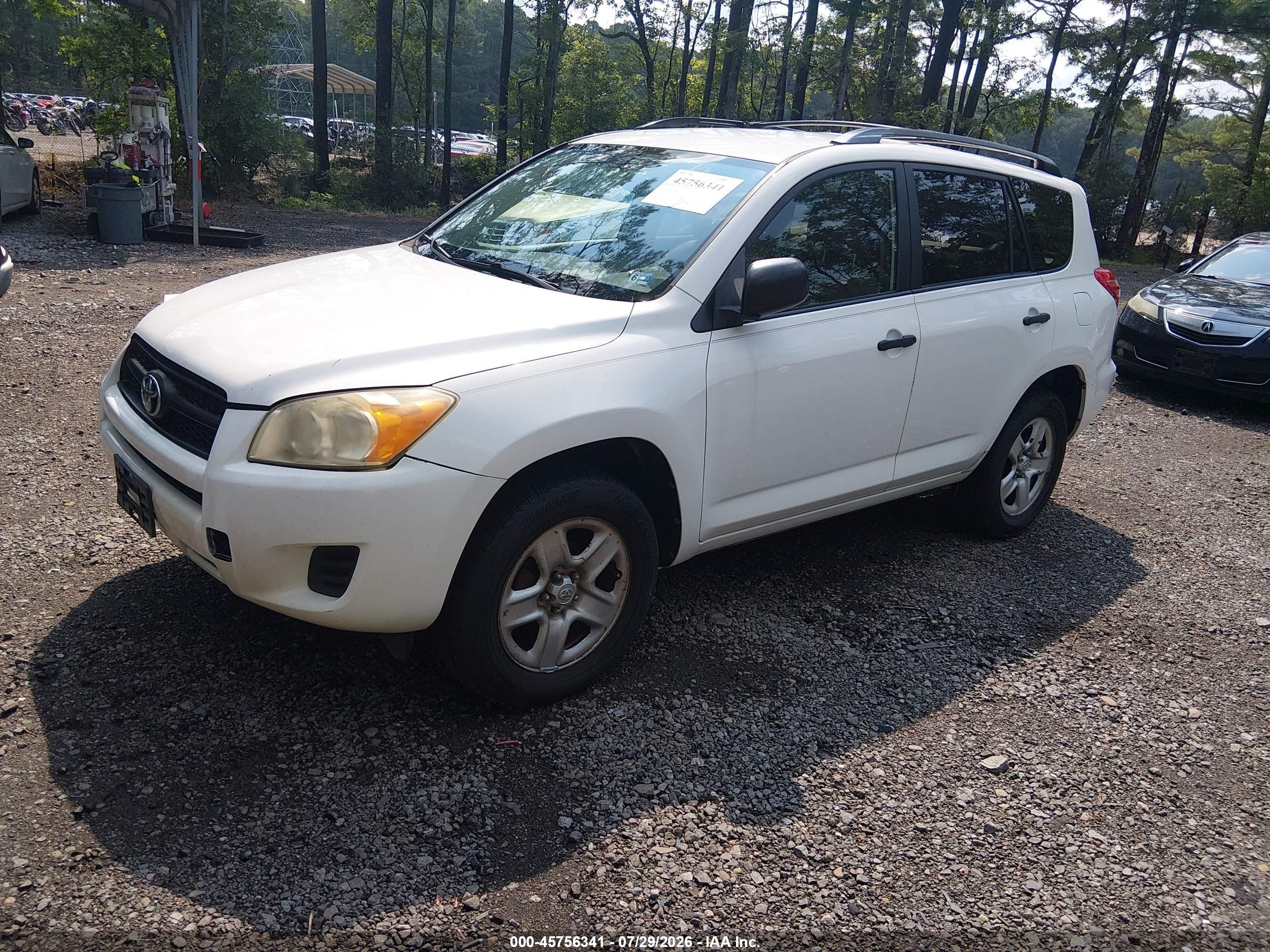 2010 Toyota Rav4   White vin: JTMZF4DV4A5019948