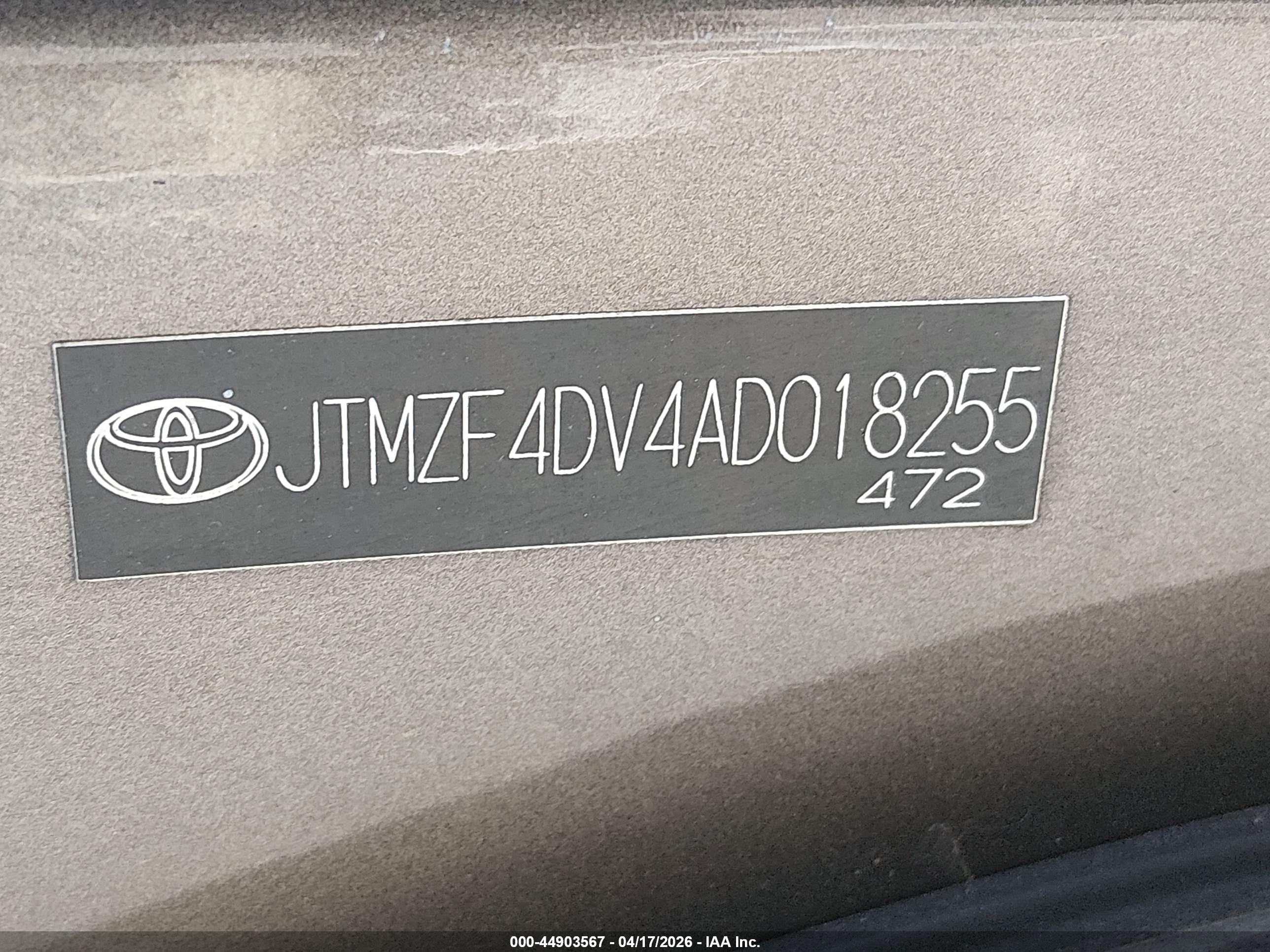 2010 Toyota Rav4   Gray vin: JTMZF4DV4AD018255