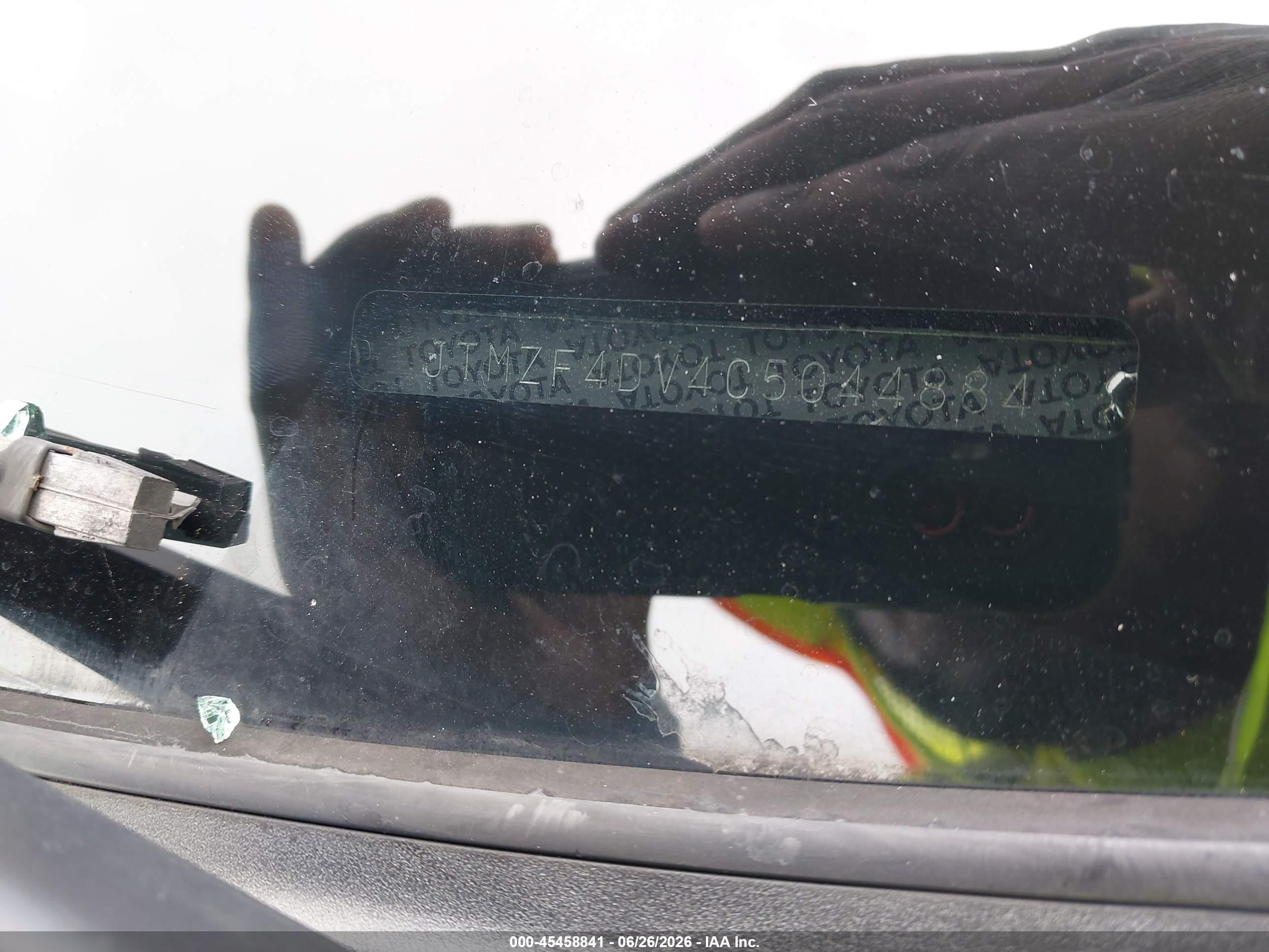 2012 Toyota Rav4   Black vin: JTMZF4DV4C5044884
