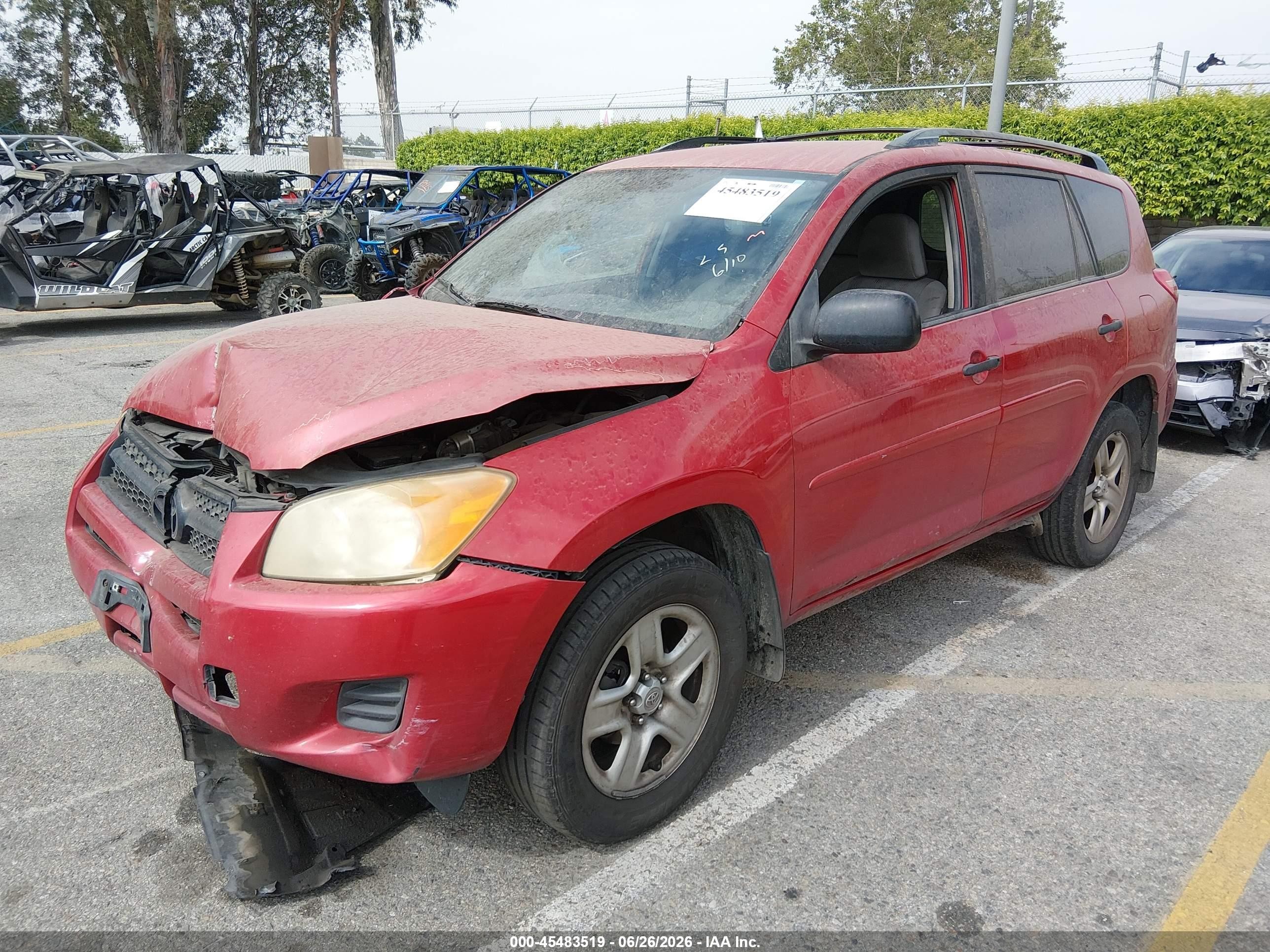 2012 Toyota Rav4   Red vin: JTMZF4DV4CD032157