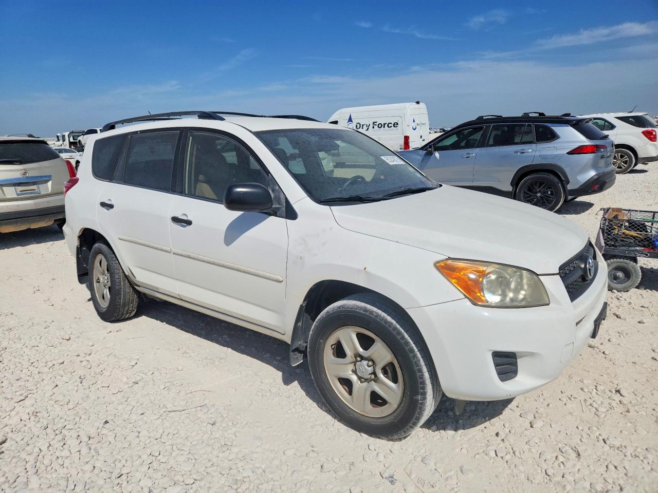 2010 Toyota Rav4 Base White vin: JTMZF4DV5AD026185