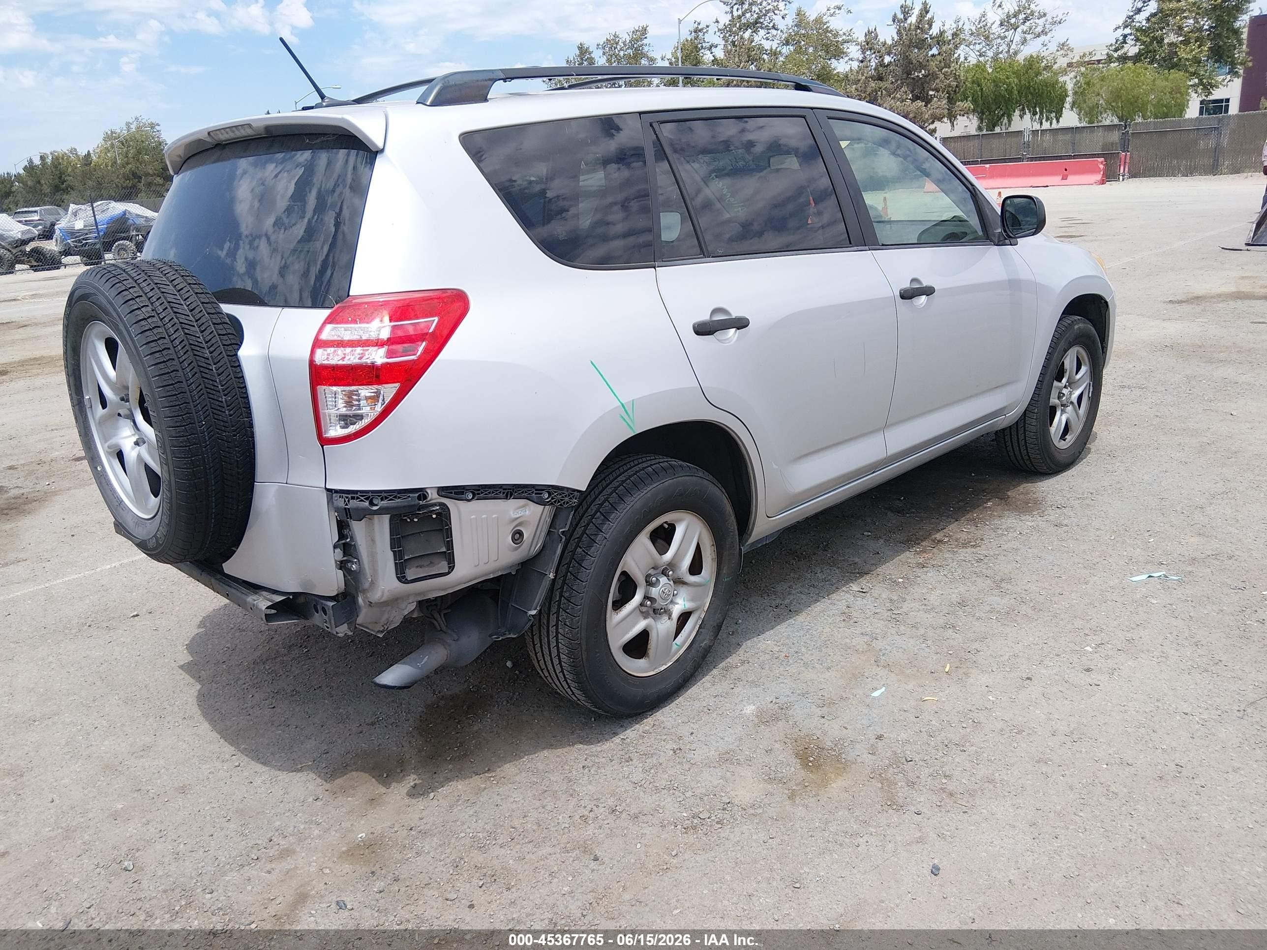 2010 Toyota Rav4 Silver vin: JTMZF4DV7AD019965
