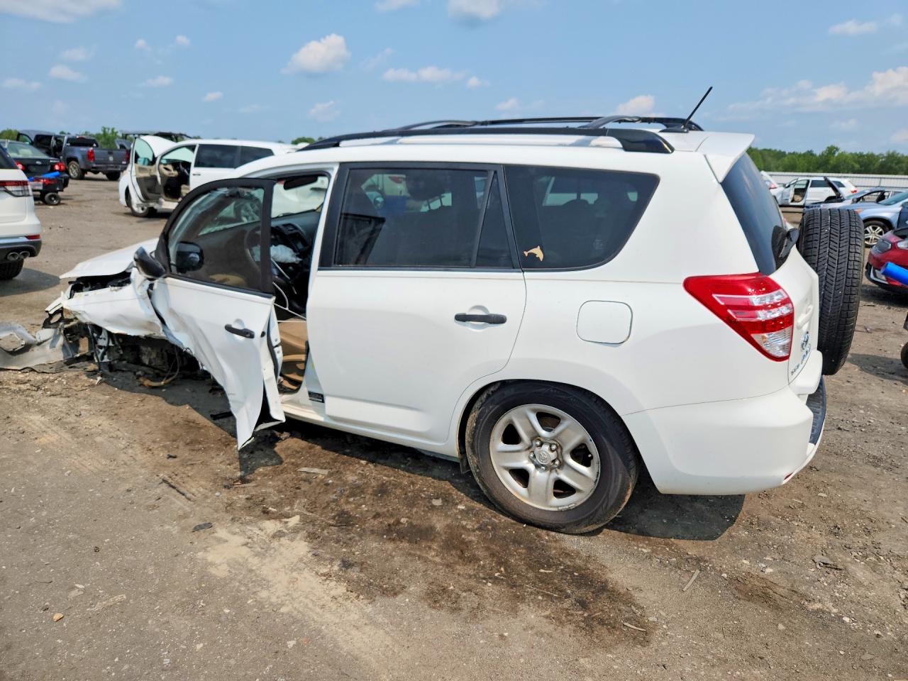 2010 Toyota Rav4 Base White vin: JTMZF4DV9A5025499