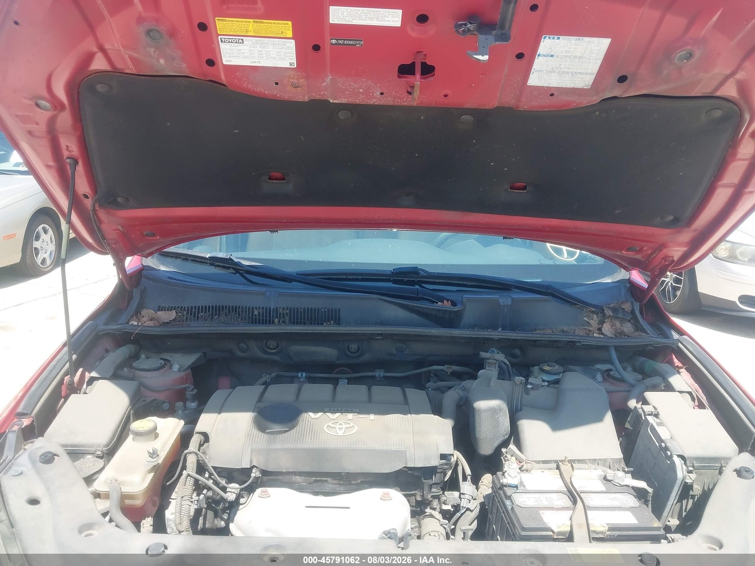 2010 Toyota Rav4   Красный vin: JTMZF4DVXA5019159