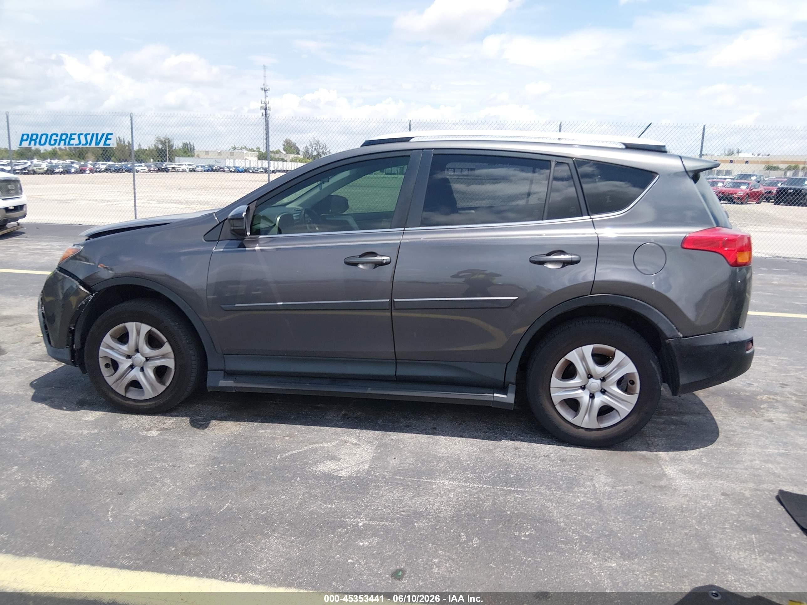 2014 Toyota Rav4 Le Серый vin: JTMZFREV0EJ016845