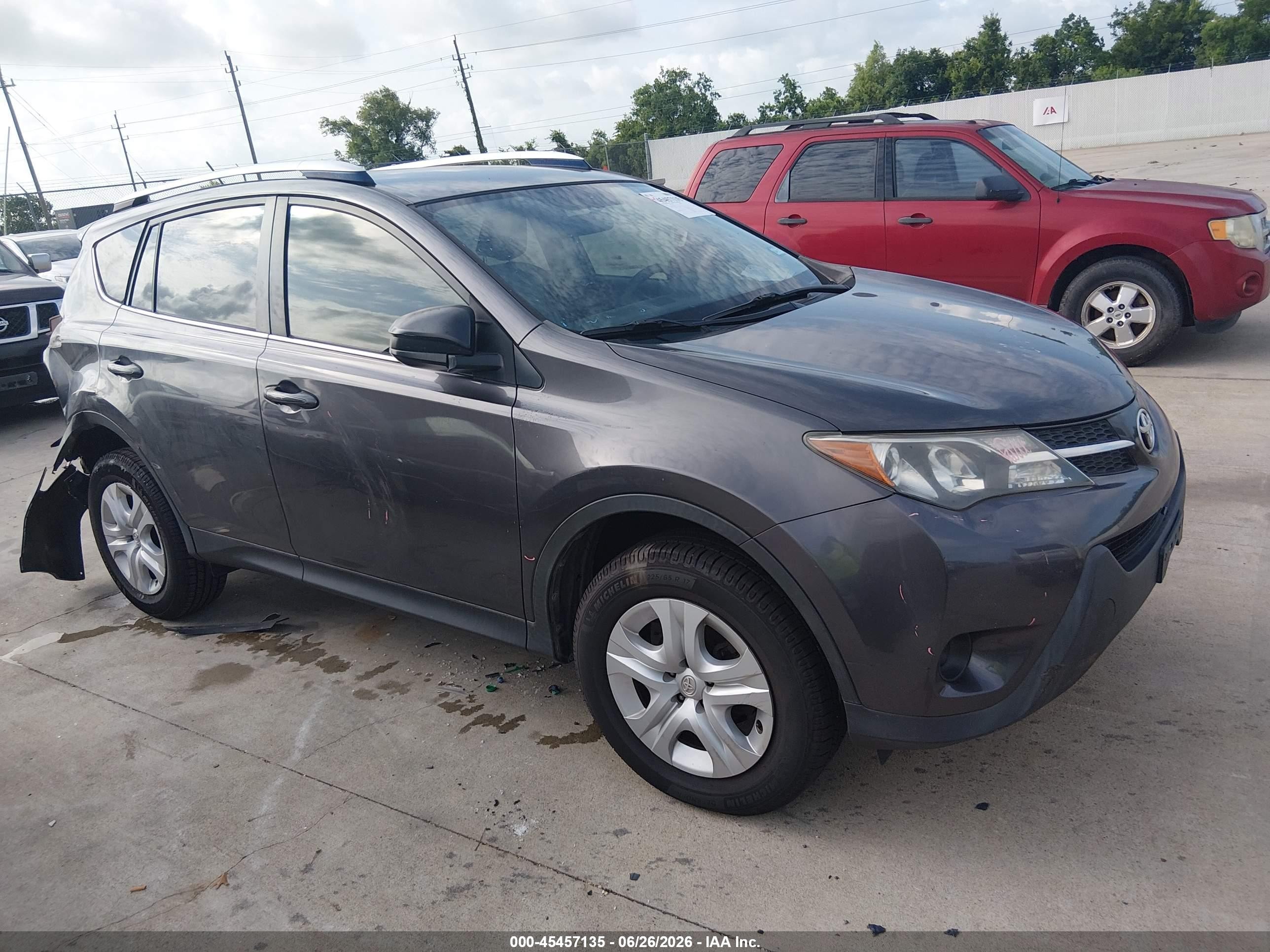 2015 Toyota Rav4 Le Серый vin: JTMZFREV0FJ025773