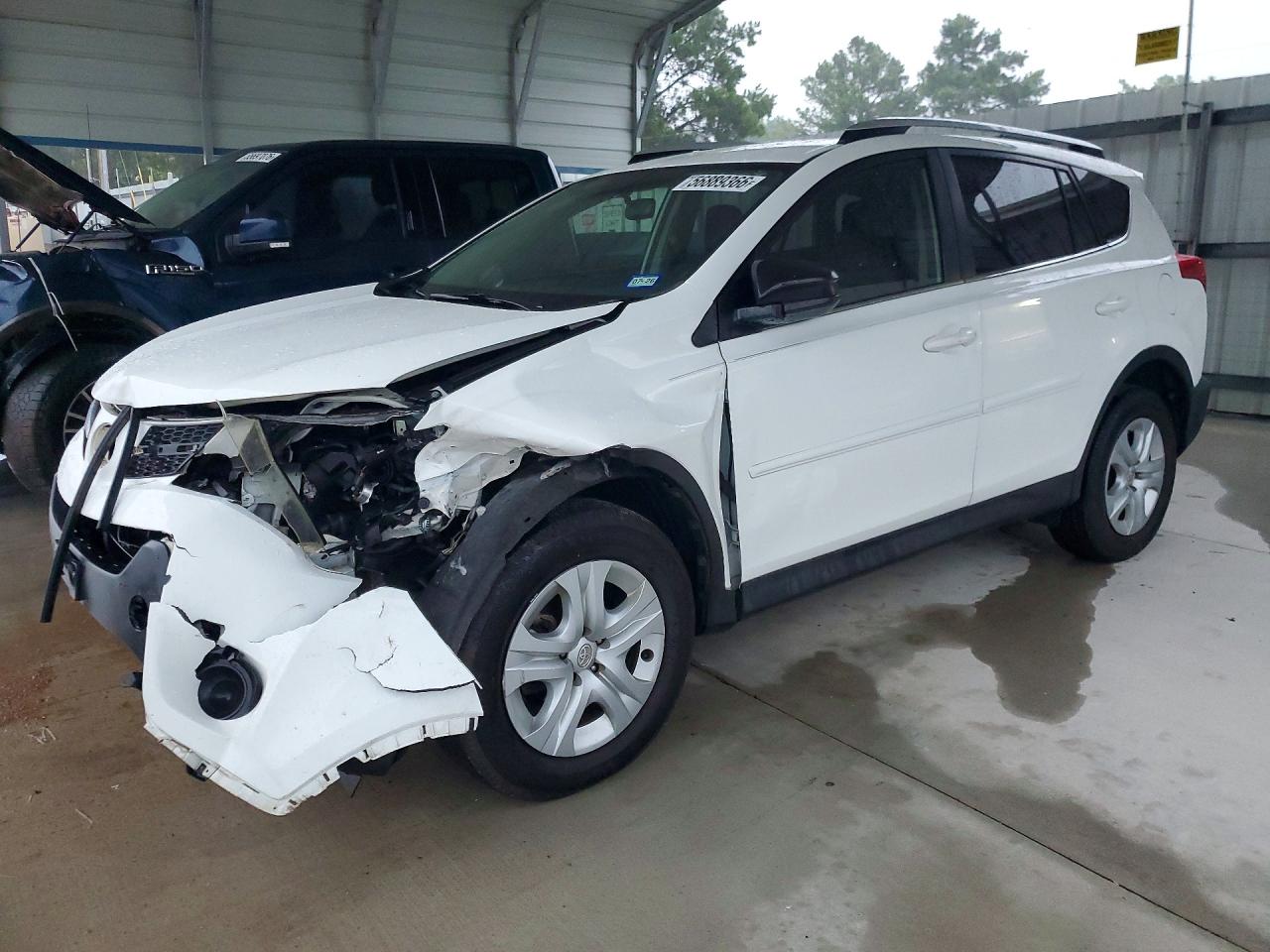 2015 Toyota Rav4 White vin: JTMZFREV0FJ055341