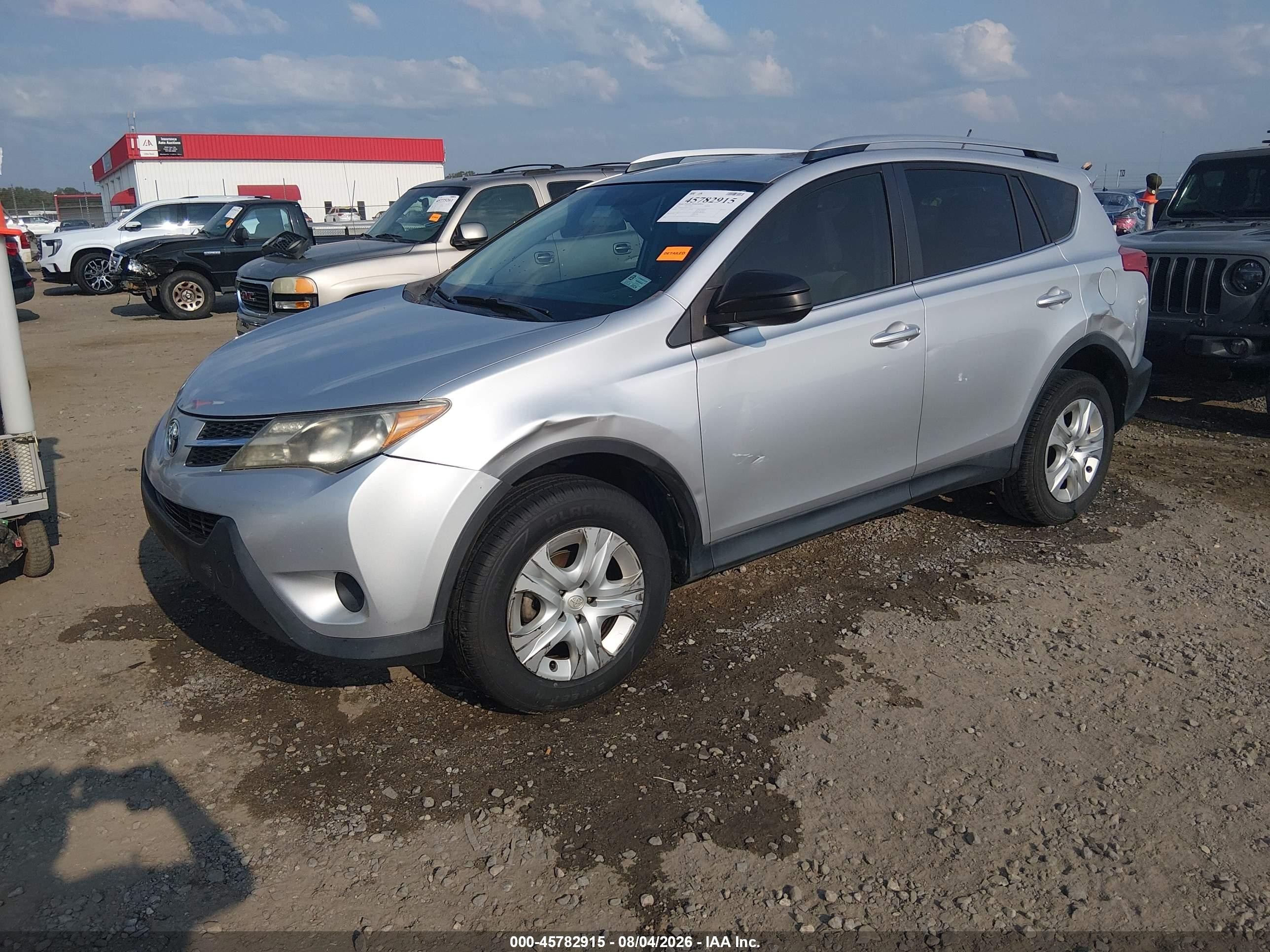 2013 Toyota Rav4 Le Silver vin: JTMZFREV1DD012770