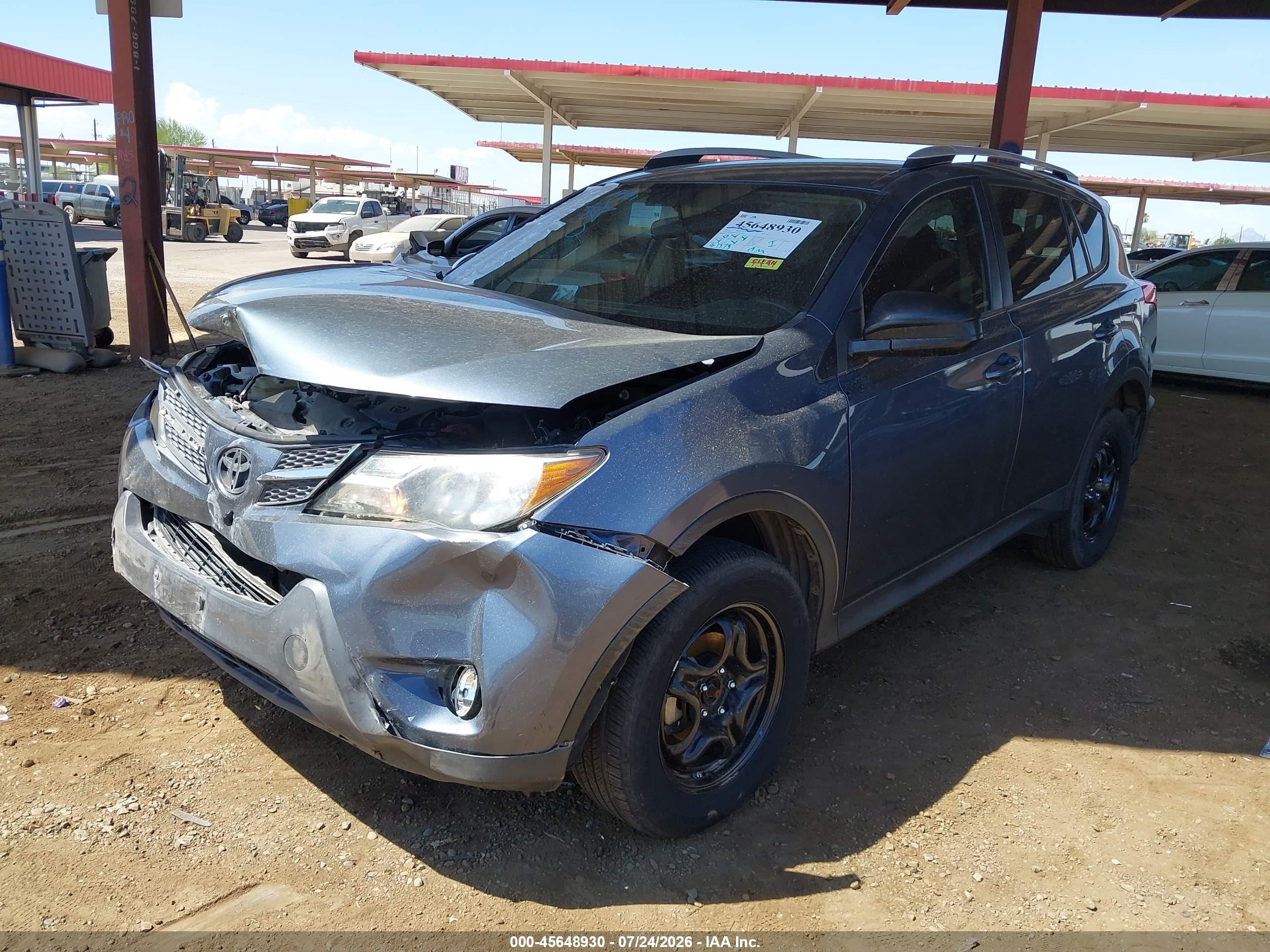 2014 Toyota Rav4 Le Gray vin: JTMZFREV1ED034530